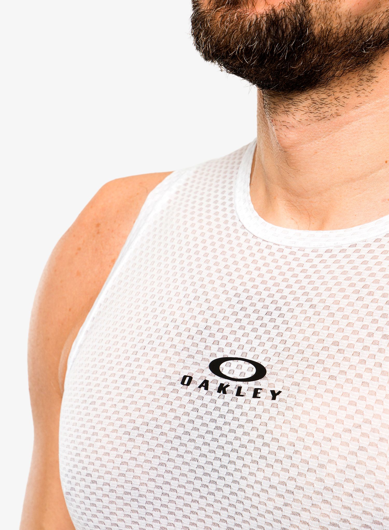 Biciklistička majica Oakley Endurance Base Layer Sleeveless - white