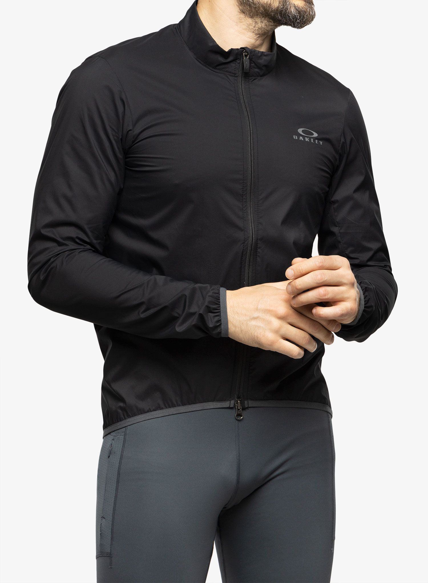 Biciklistička jakna Oakley Endurance PKBL Wind Jacket - blackout