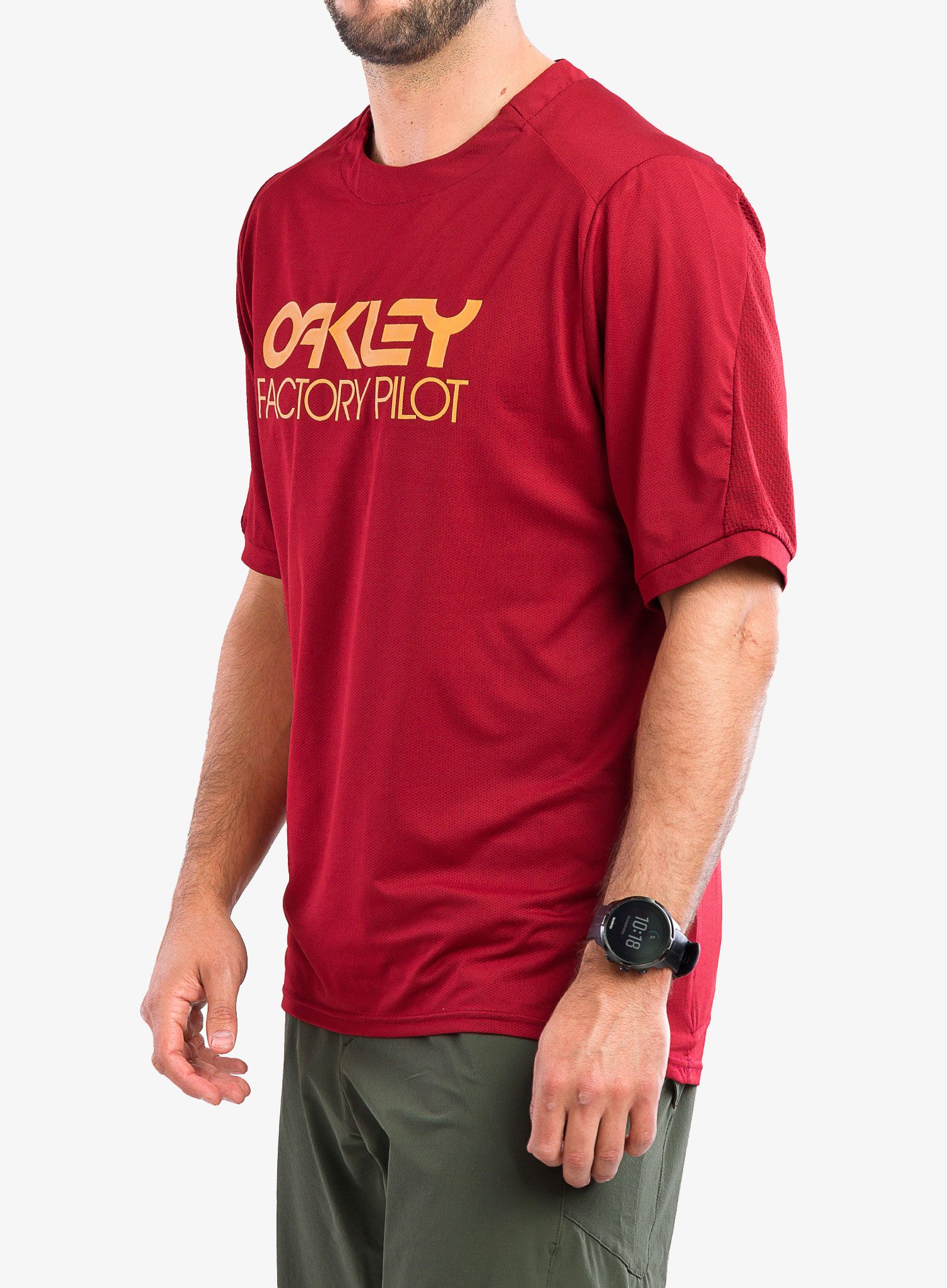 Brzosušeća majica Oakley Factory Pilot Mtb Ss Jersey Ii - iron red