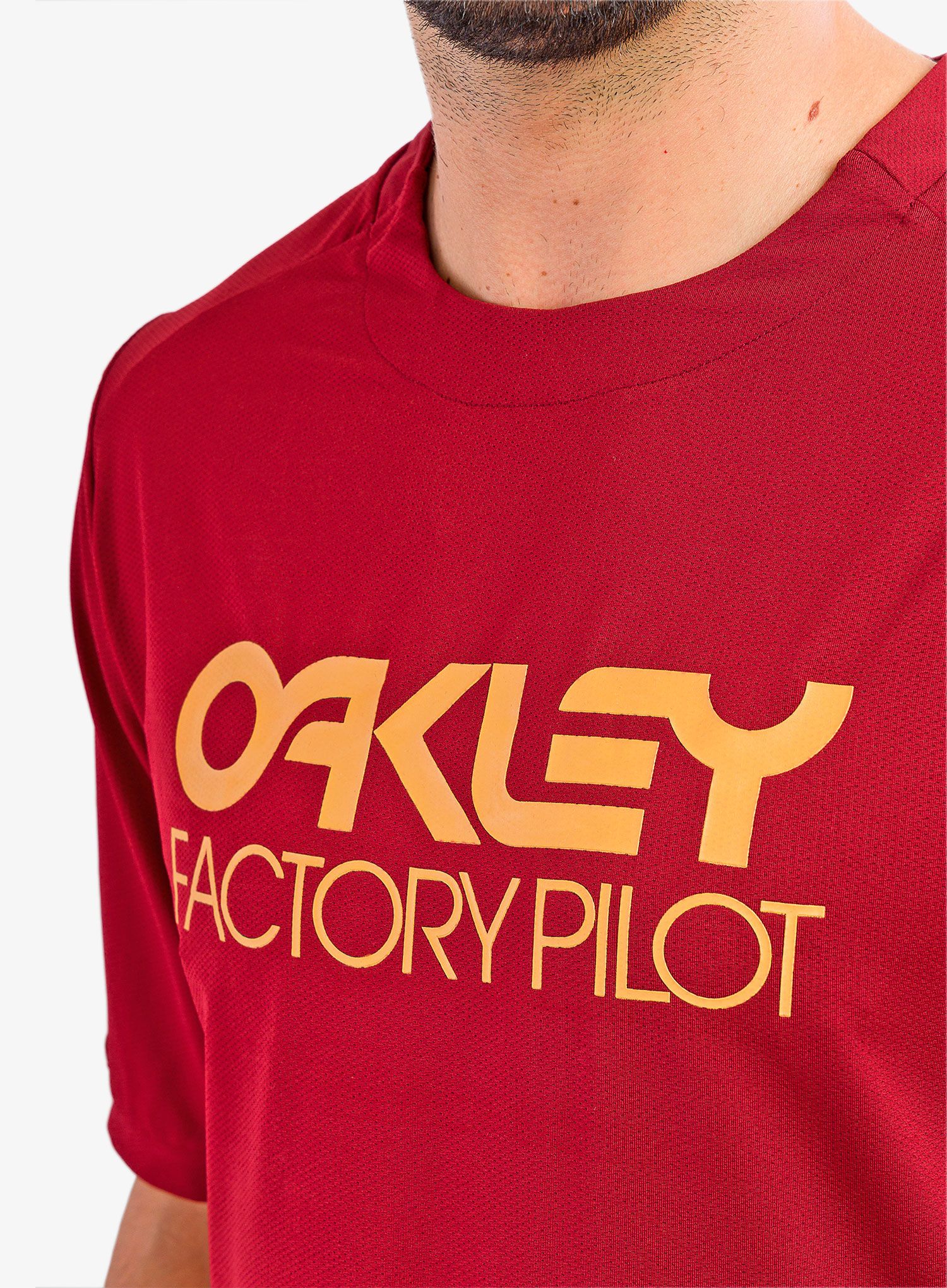 Brzosušeća majica Oakley Factory Pilot Mtb Ss Jersey Ii - iron red