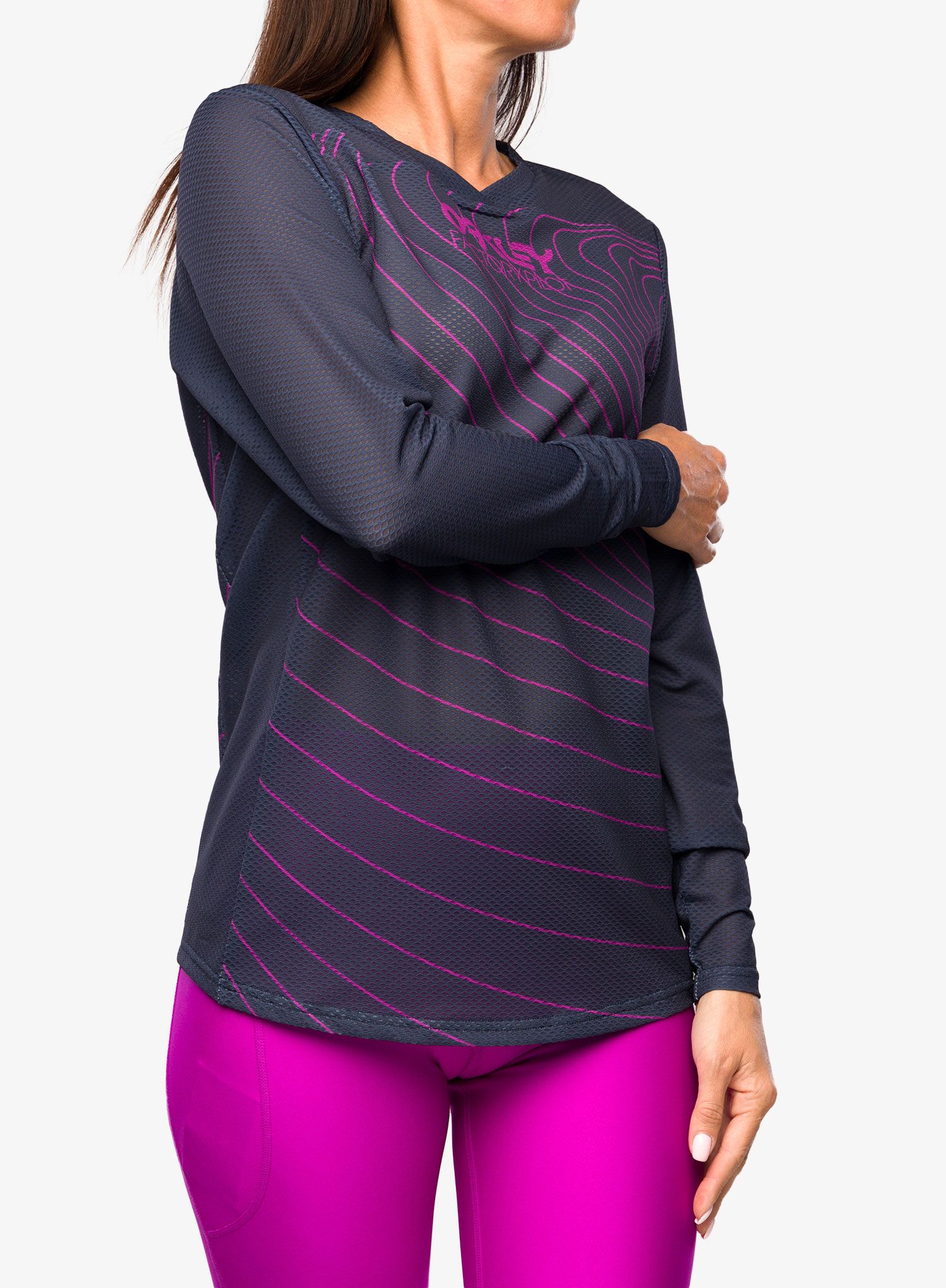 Ženska biciklistička dukserica Oakley Factory Pilot RC L/S Jersey - fathom