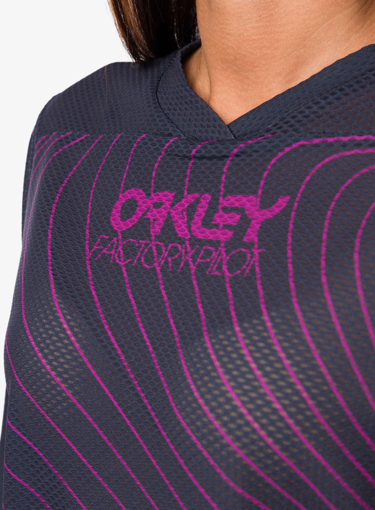 Ženska biciklistička dukserica Oakley Factory Pilot RC L/S Jersey - fathom