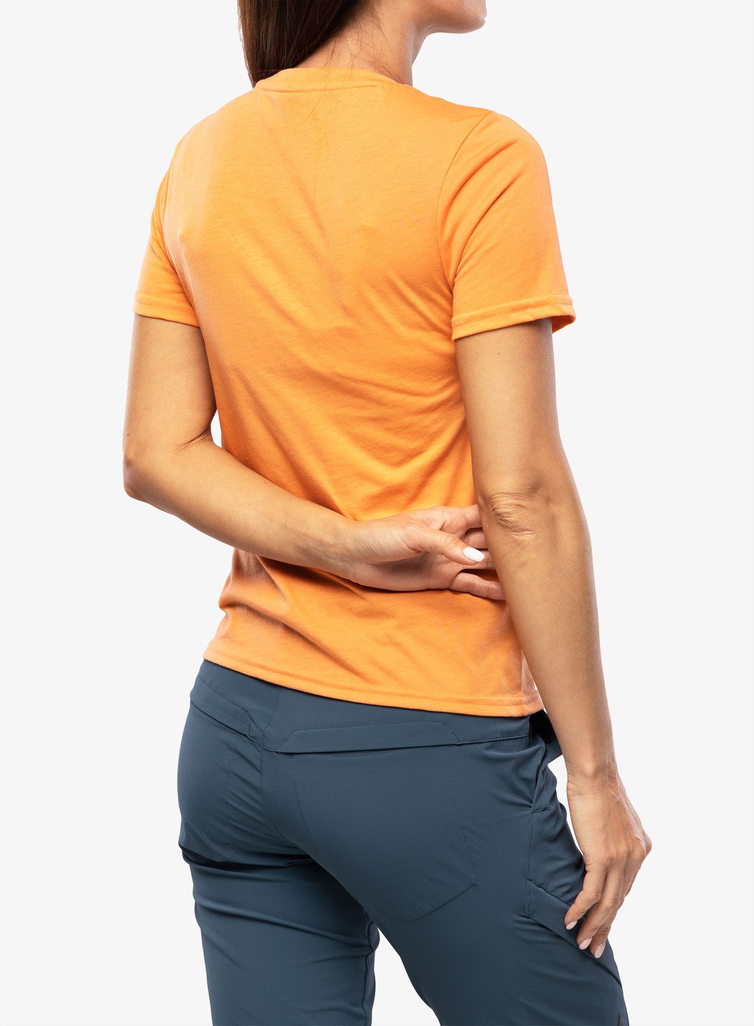 Ženska brzosušeća majica Oakley Factory Pilot Tee - soft orange