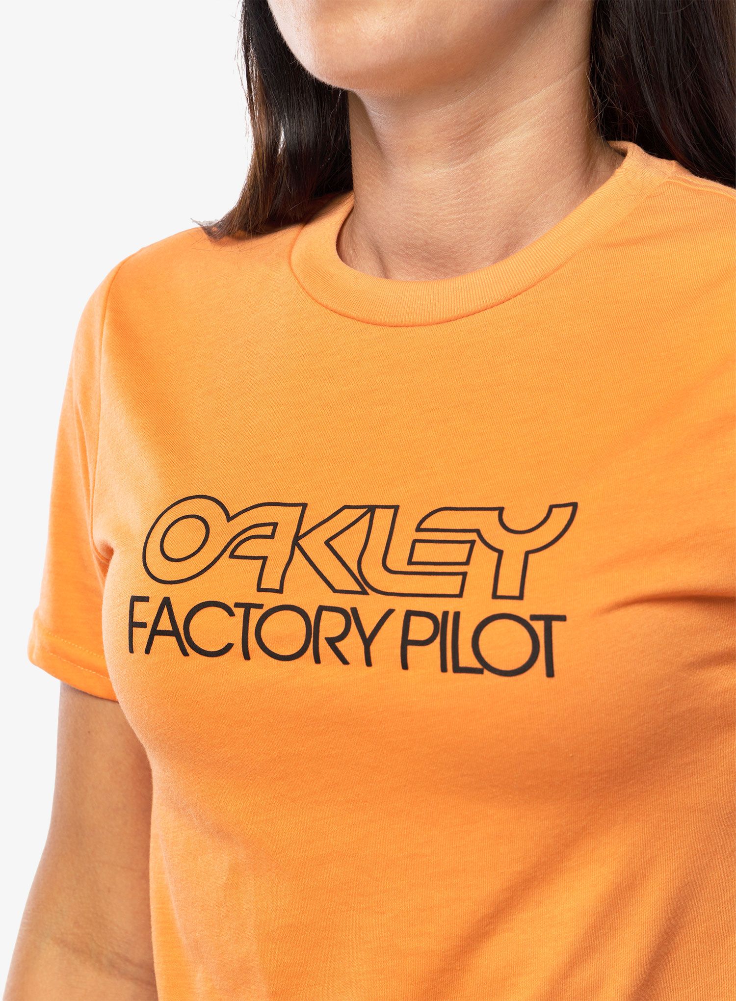 Ženska brzosušeća majica Oakley Factory Pilot Tee - soft orange