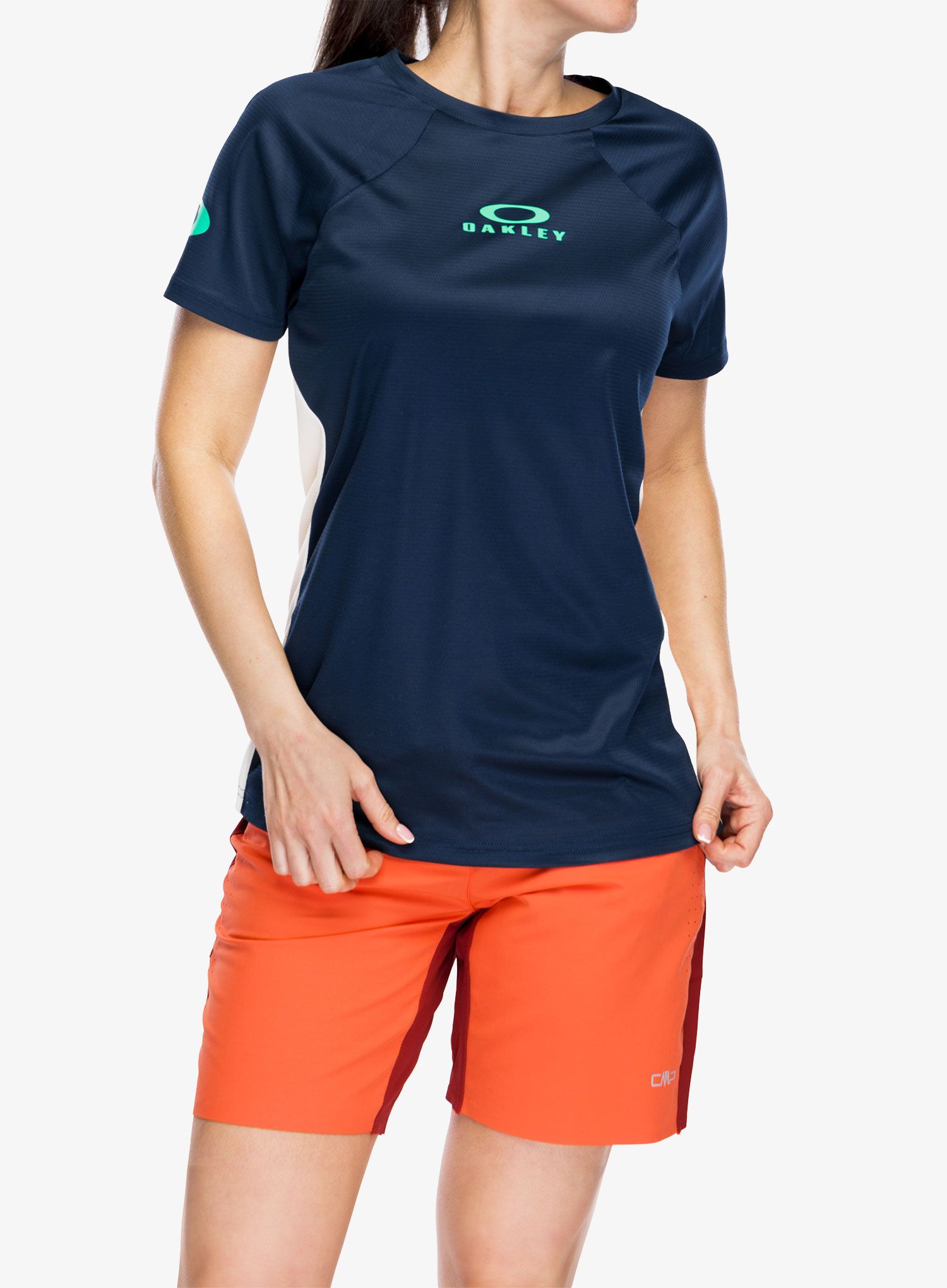 Ženska biciklistička majica Oakley Free Ride SS Jersey - team navy