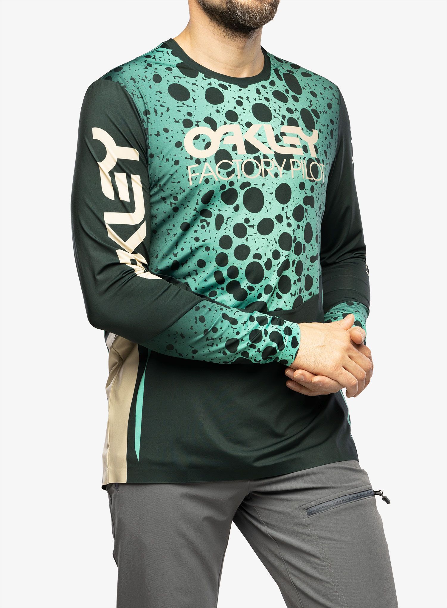 Biciklistička dukserica Oakley Maven RC L/S Jersey - green frog