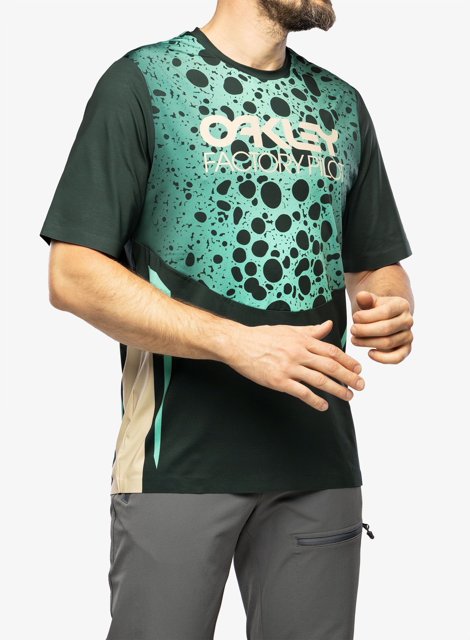 Biciklistička majica Oakley Maven RC S/S Jersey - green frog
