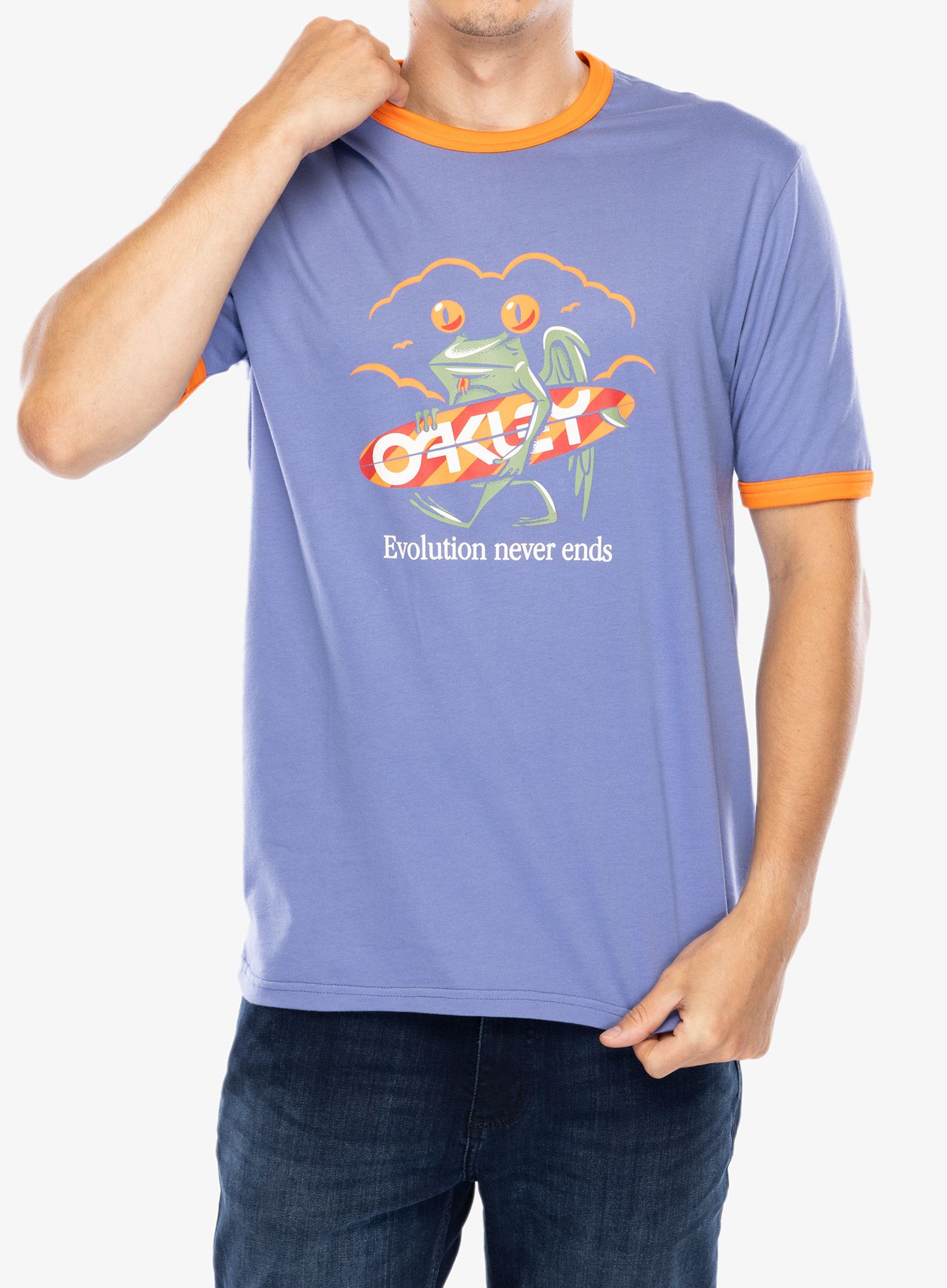 Pamučna majica Oakley Never Ends Tee - new lilac
