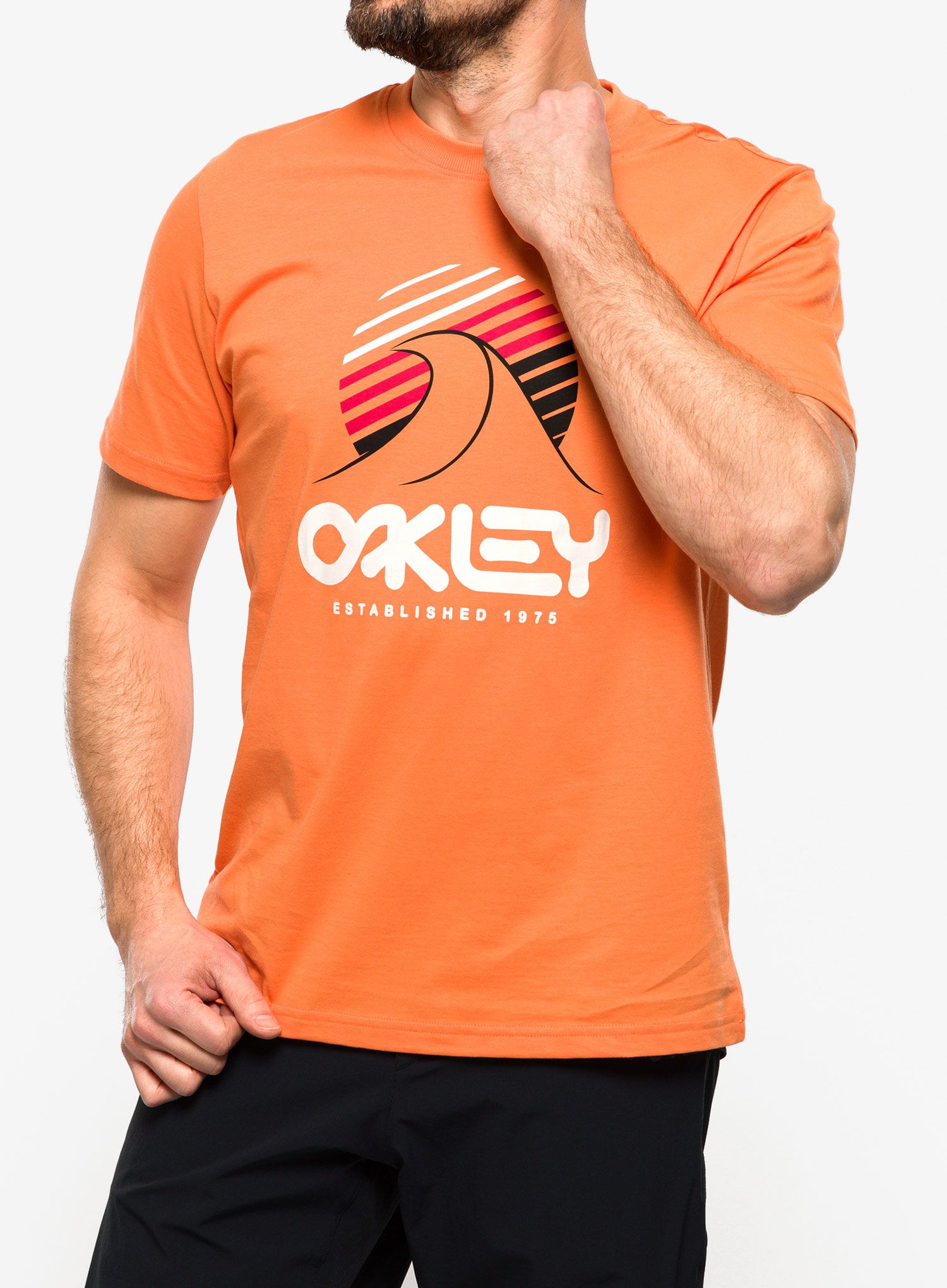 Pamučna majica Oakley One Wave B1B Tee - soft orange