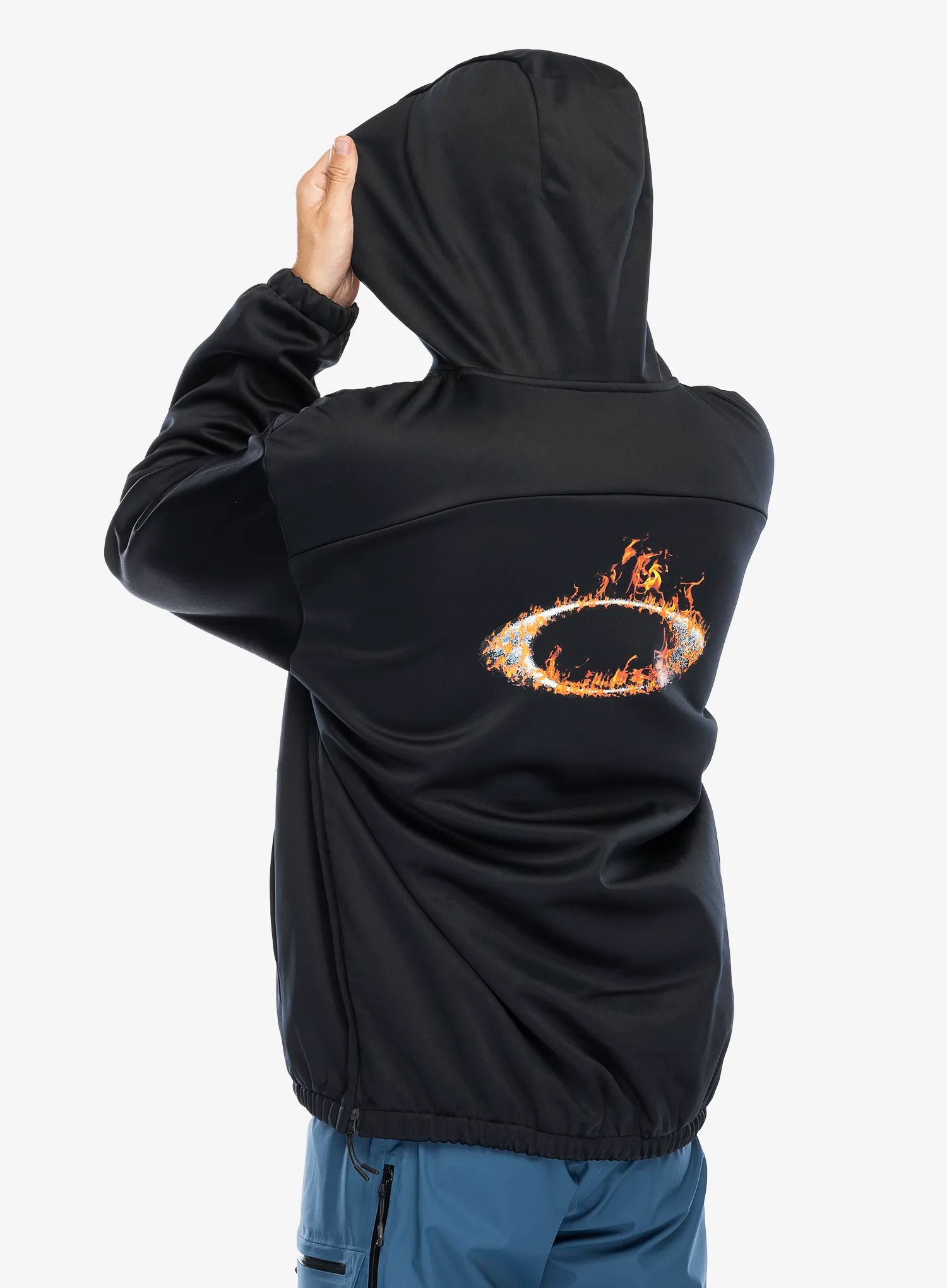 Majica s kapuljačom Oakley Solar Rail Softshell Hoodie - blackout
