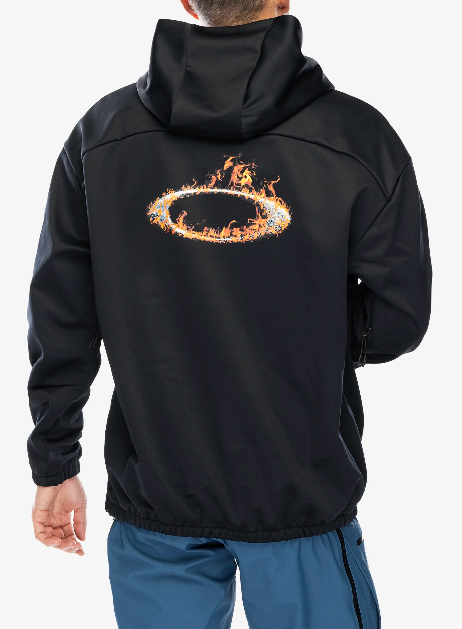 Majica s kapuljačom Oakley Solar Rail Softshell Hoodie - blackout