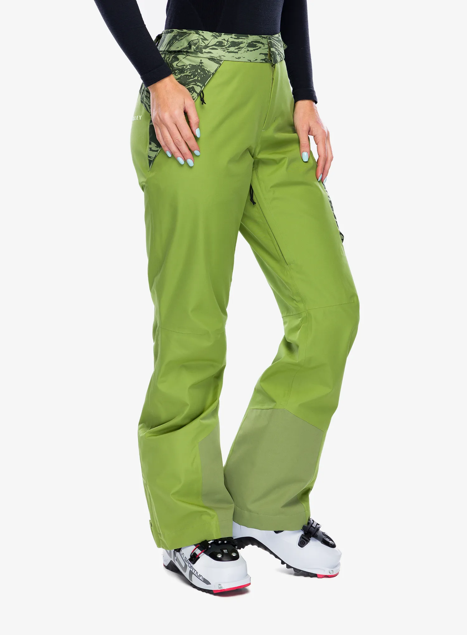 Ženske hlače Oakley TC Juno Reduct Shell Pant 2.0 - duality swirl dbl green