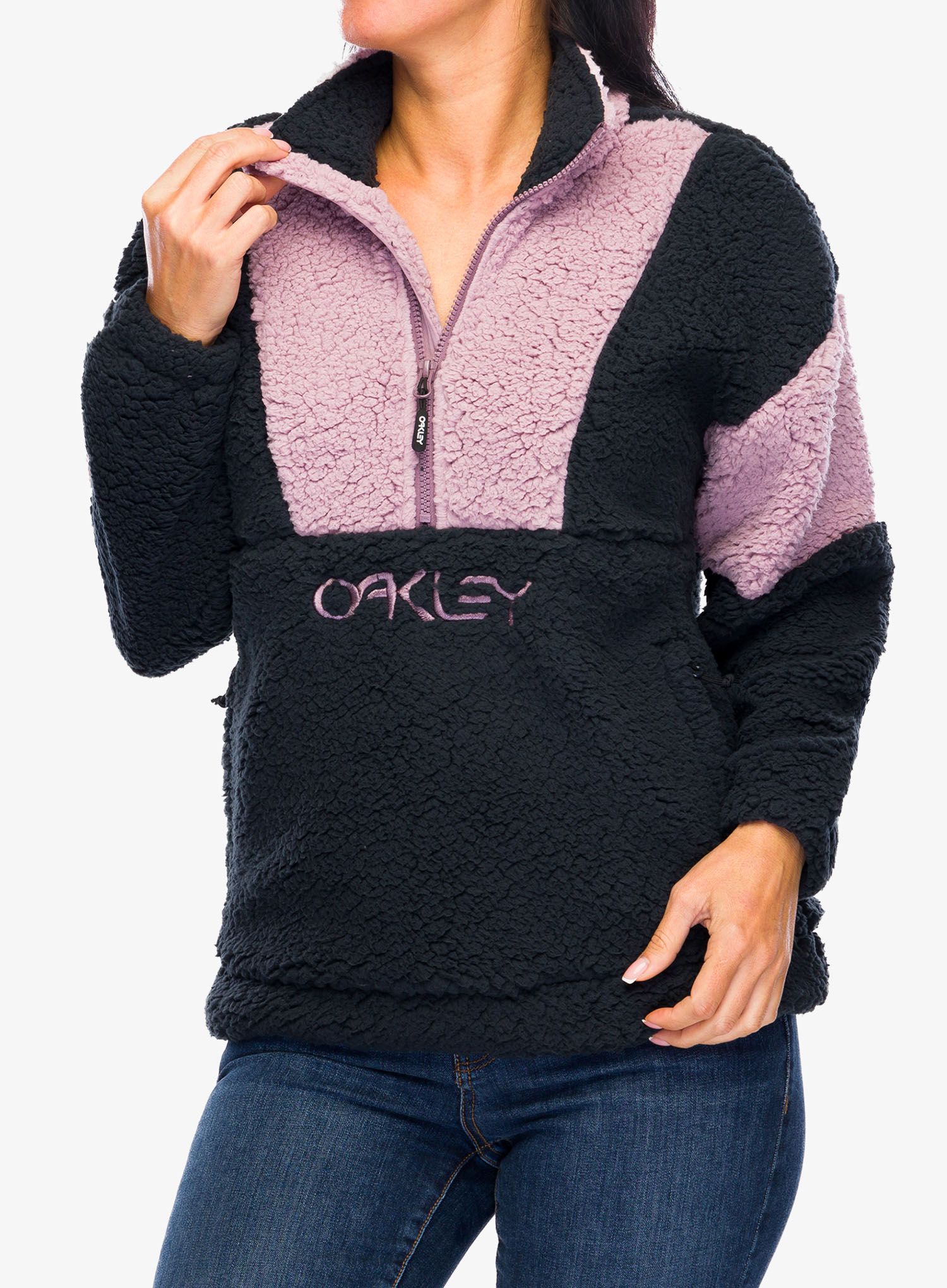 Ženska dukserica od flisa Oakley TNP Ember Half Zip RC Fleece - toadstool/black