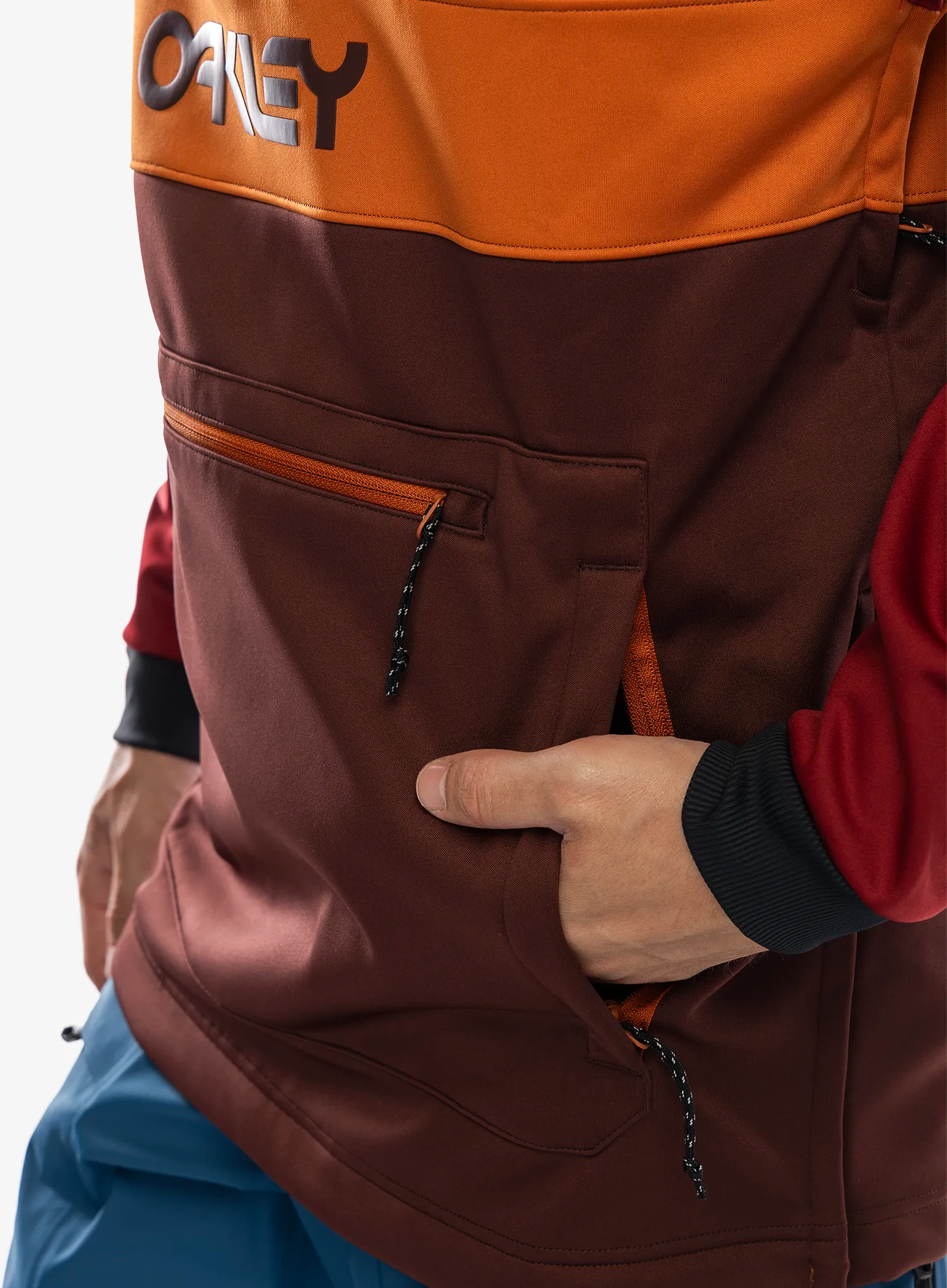 Skijaška jakna Oakley Tnp Nose Grab Softshell Hoodie - grenache/iron red