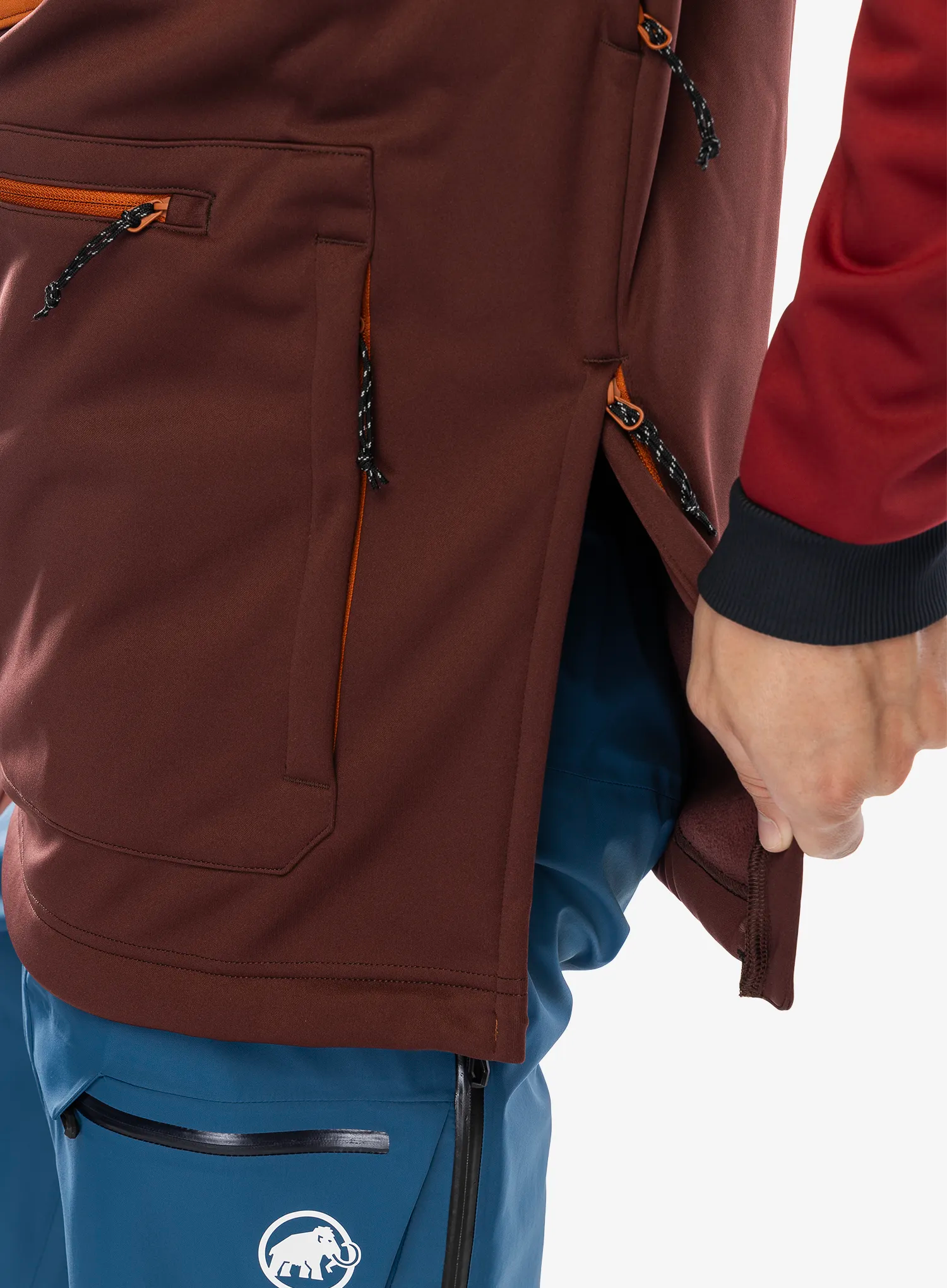 Skijaška jakna Oakley Tnp Nose Grab Softshell Hoodie - grenache/iron red