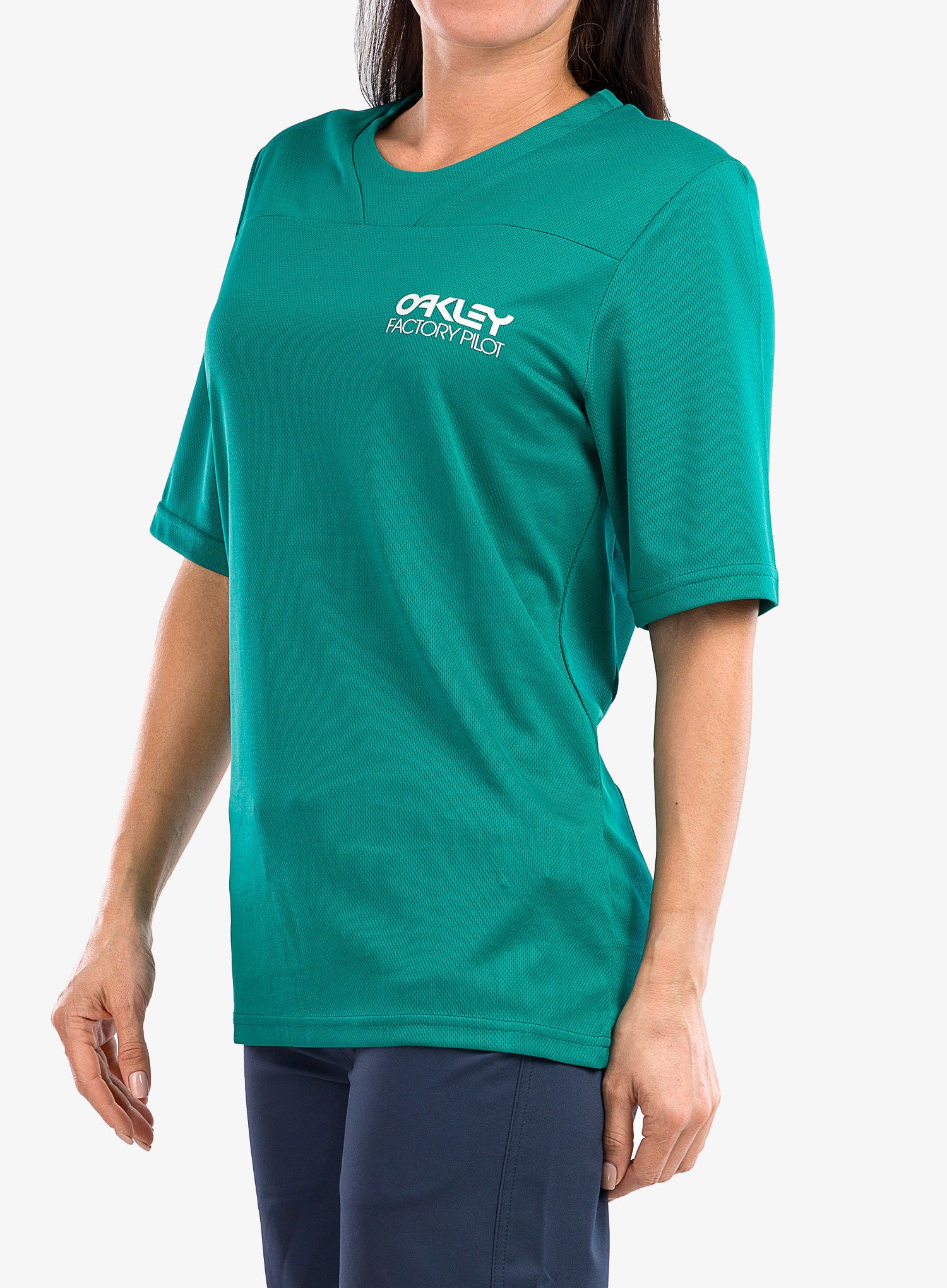 Ženska majica Oakley Factory Pilot Lite Ss Ii - green lake