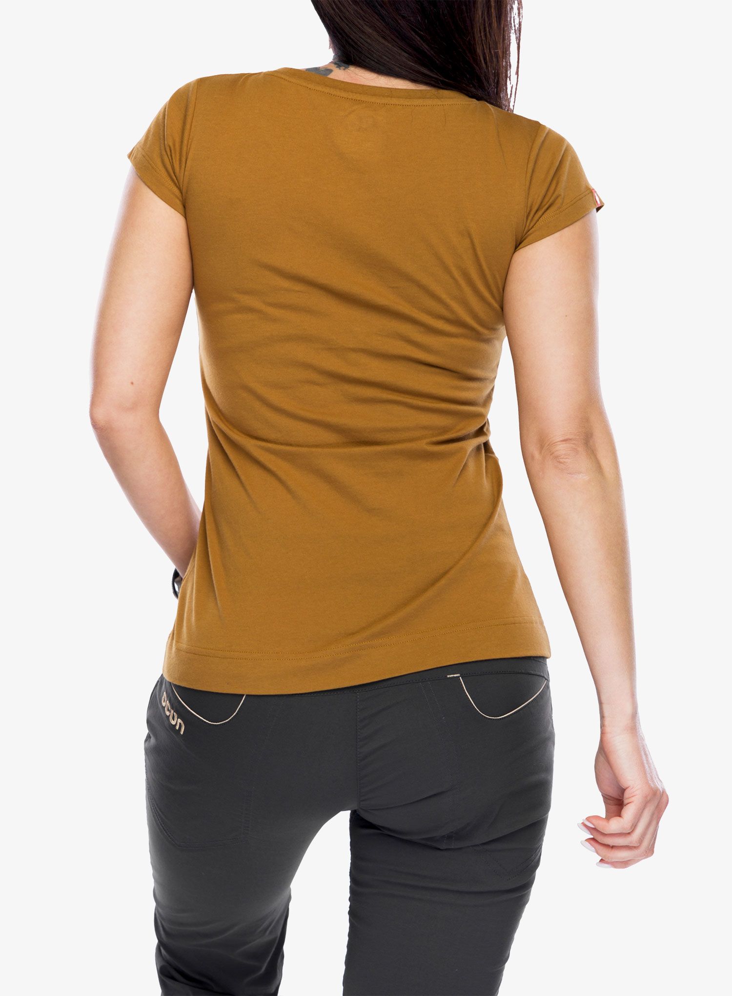 Ženska majica s tiskom Ocun Classic T Stoneman - brown bronze