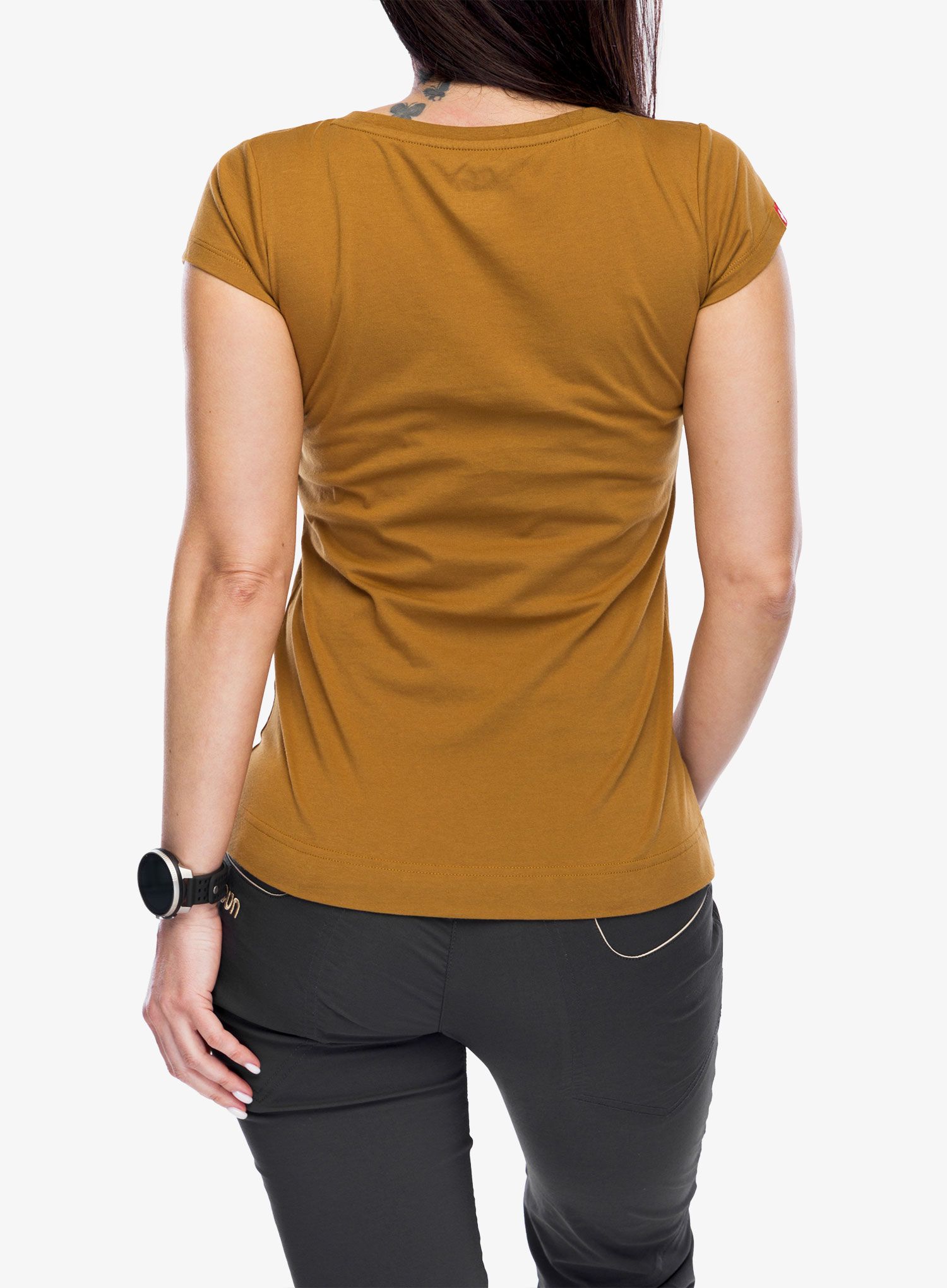 Ženska majica s tiskom Ocun Classic T Stoneman - brown bronze