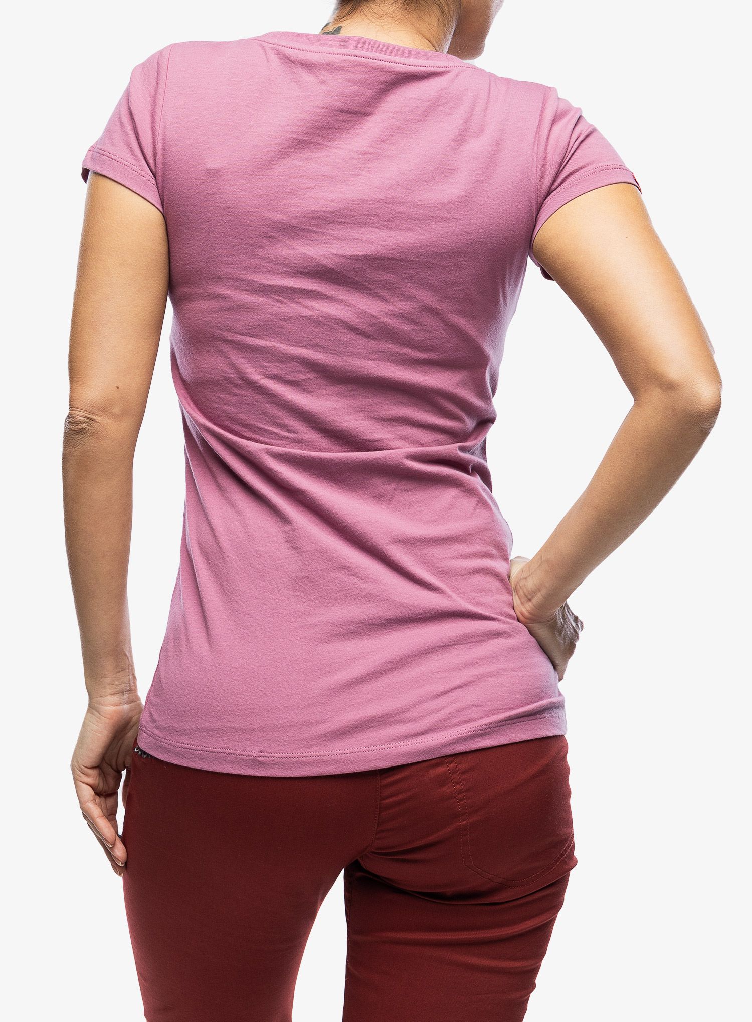 Ženska pamučna majica Ocun Classic T - pink mellow mauve van