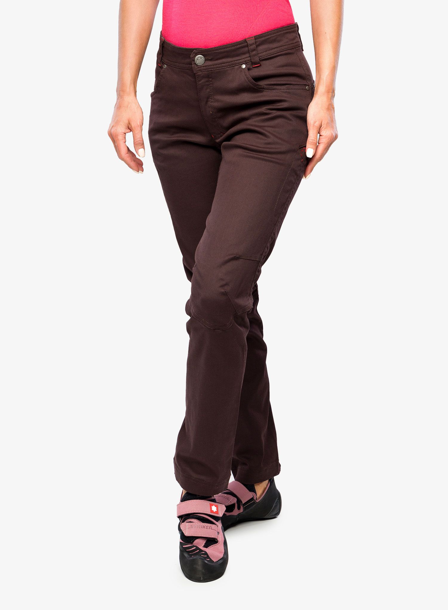 Penjačke hlače Ocun Cronos Pants - brown chocolate plum