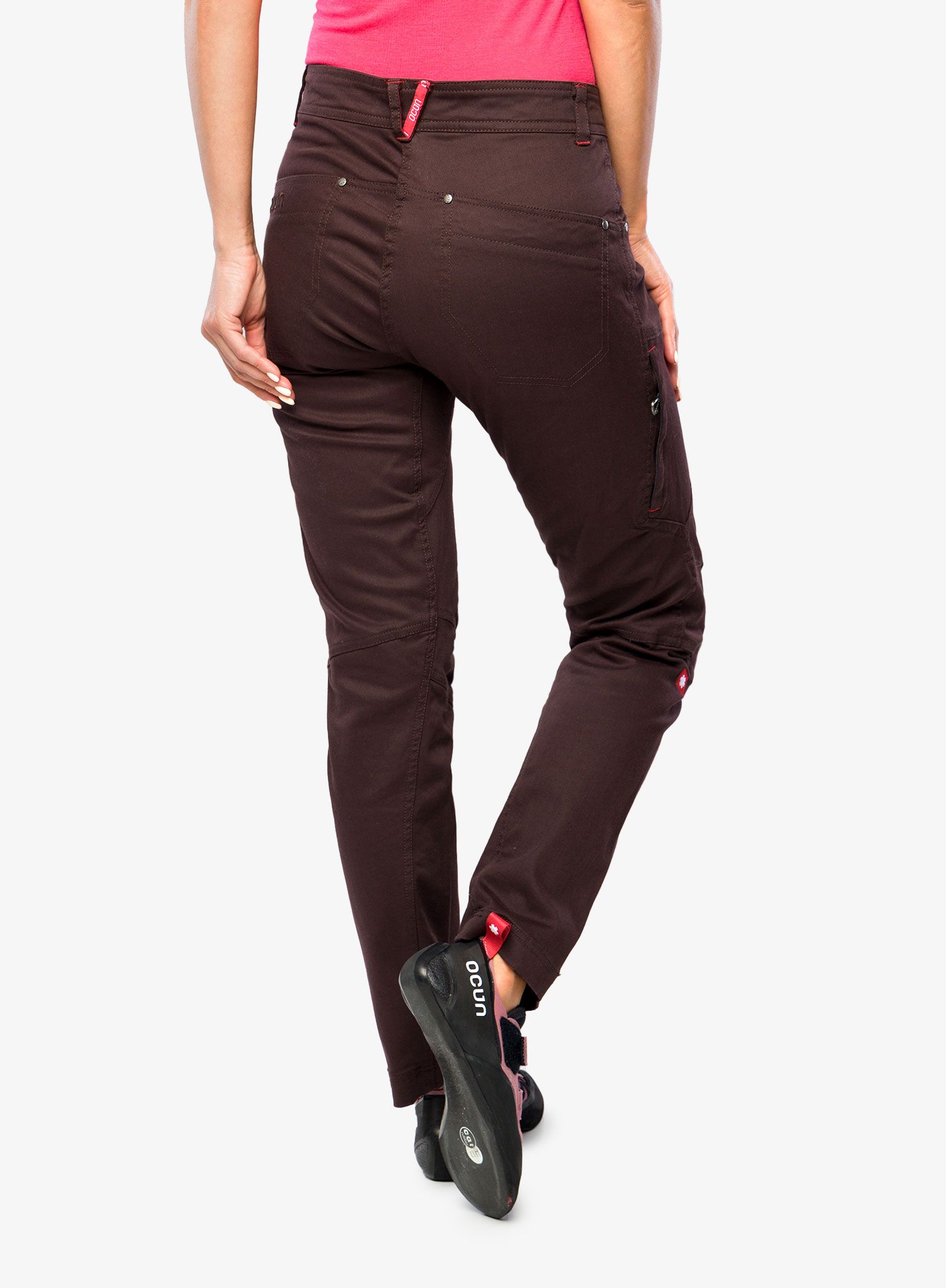 Penjačke hlače Ocun Cronos Pants - brown chocolate plum