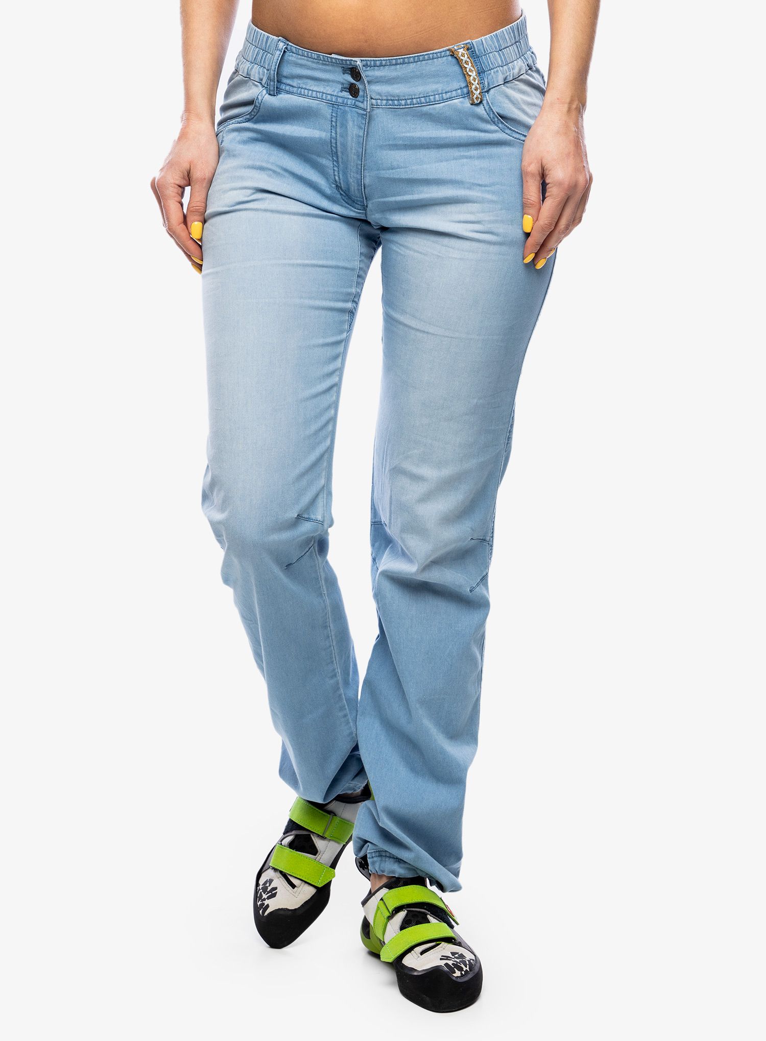 Ženske penjačke hlače Ocun Inga Jeans - light blue