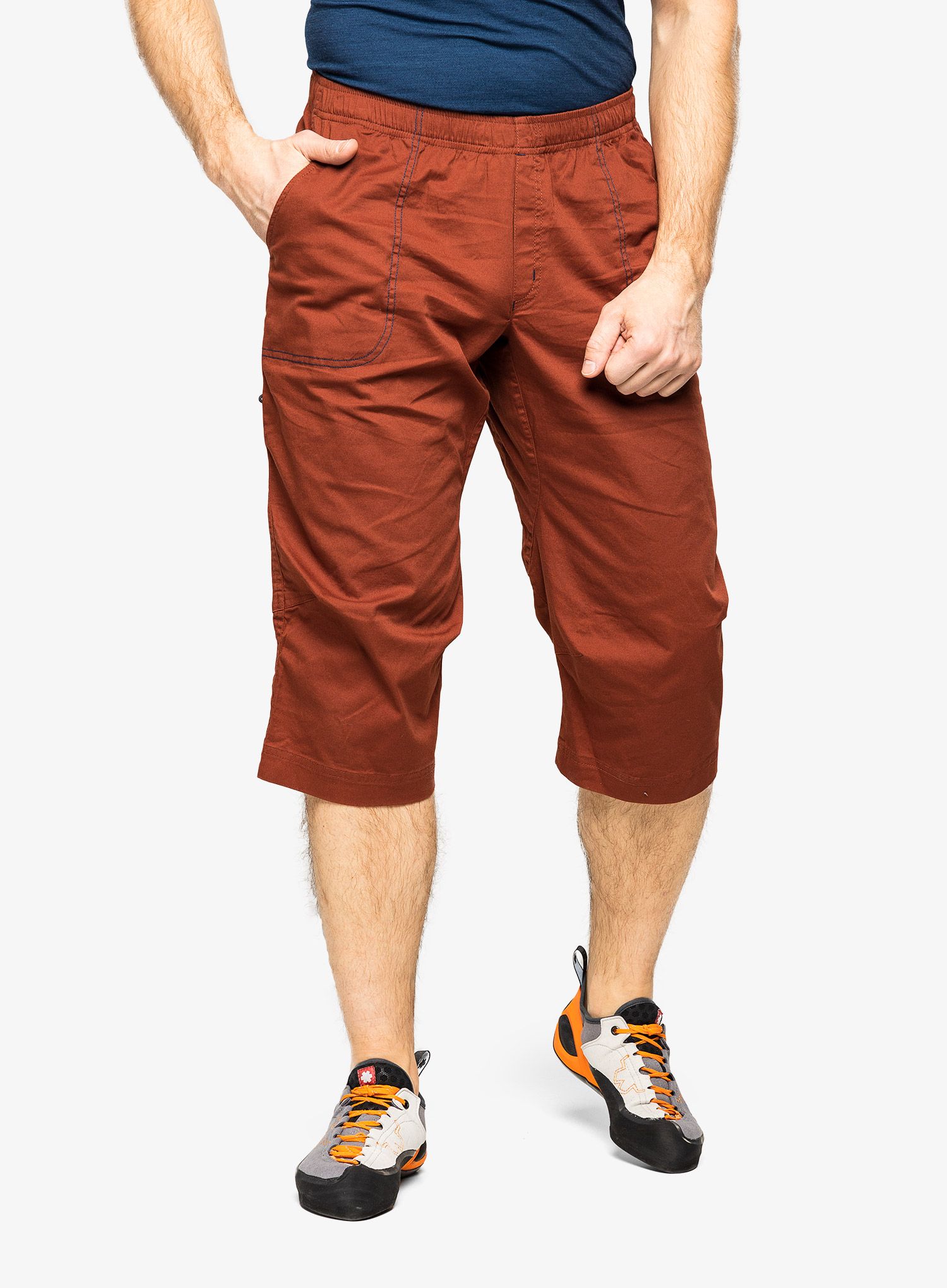 Penjačke kratke hlače Ocun Jaws 3/4 - brown brandy