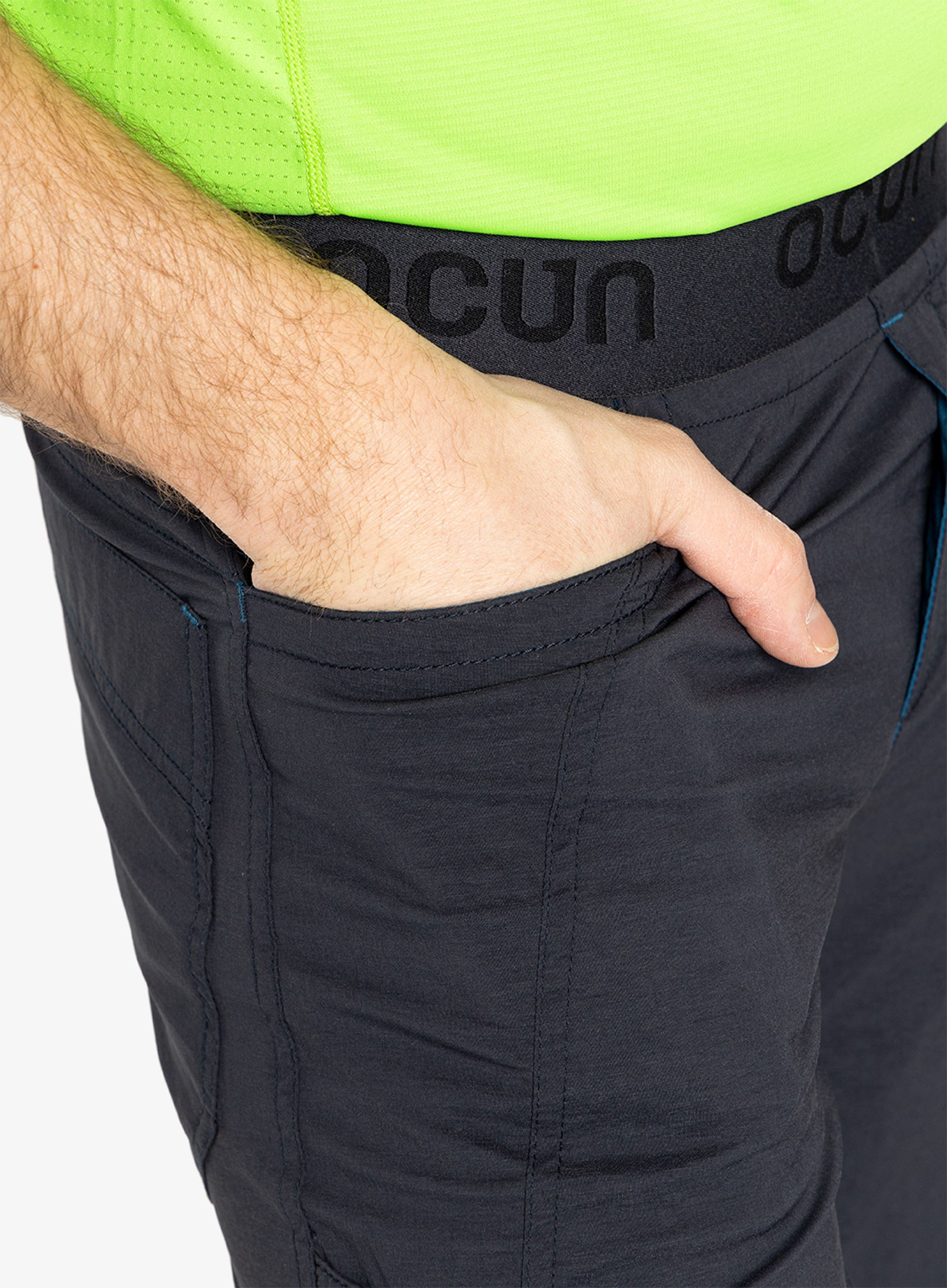 Muške penjačke kratke hlače Ocun Mania Eco Shorts - anthracite dark navy