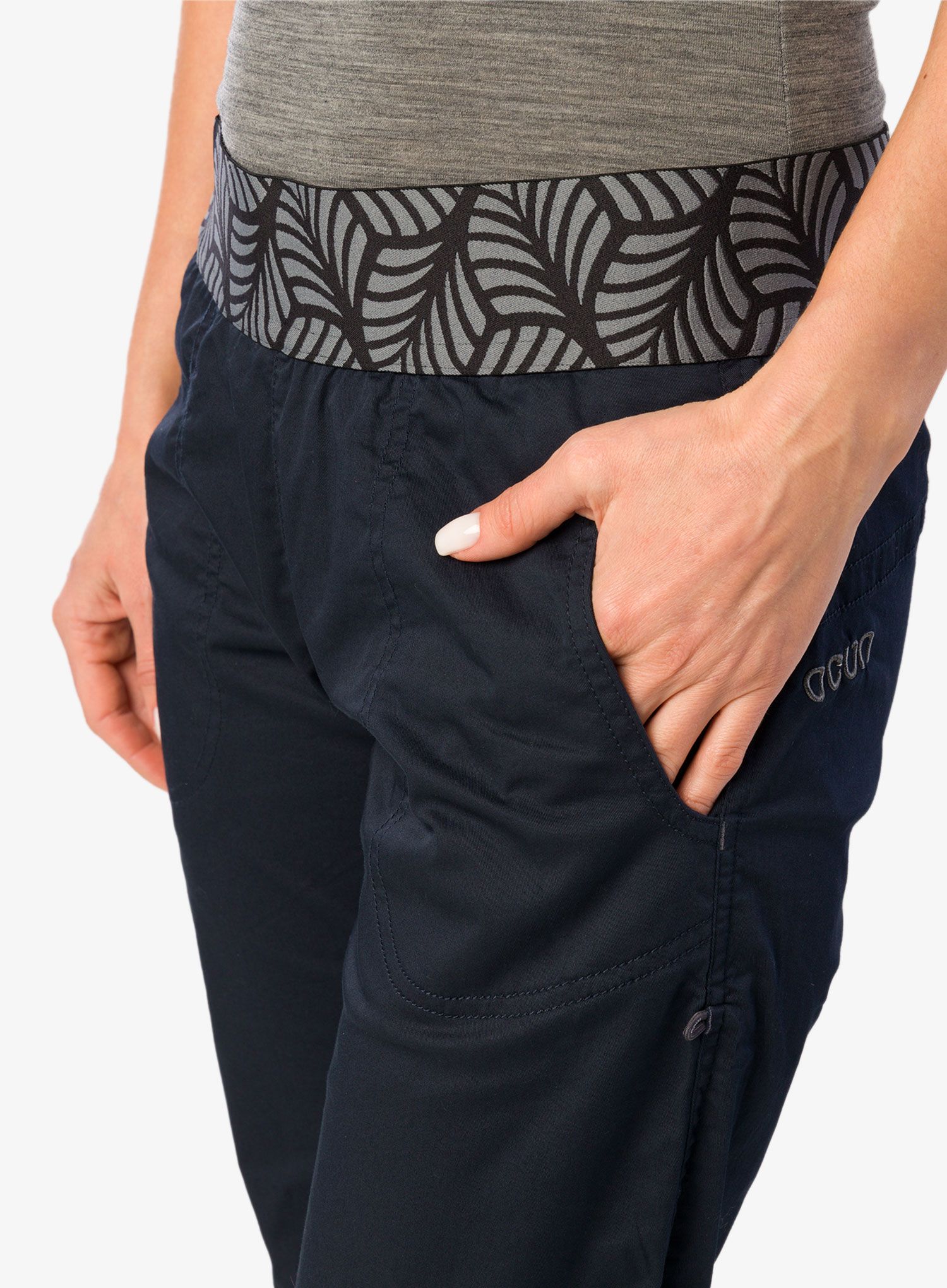 Ženske penjačke hlače Ocun Pantera Organic Pants - anthracite dark navy