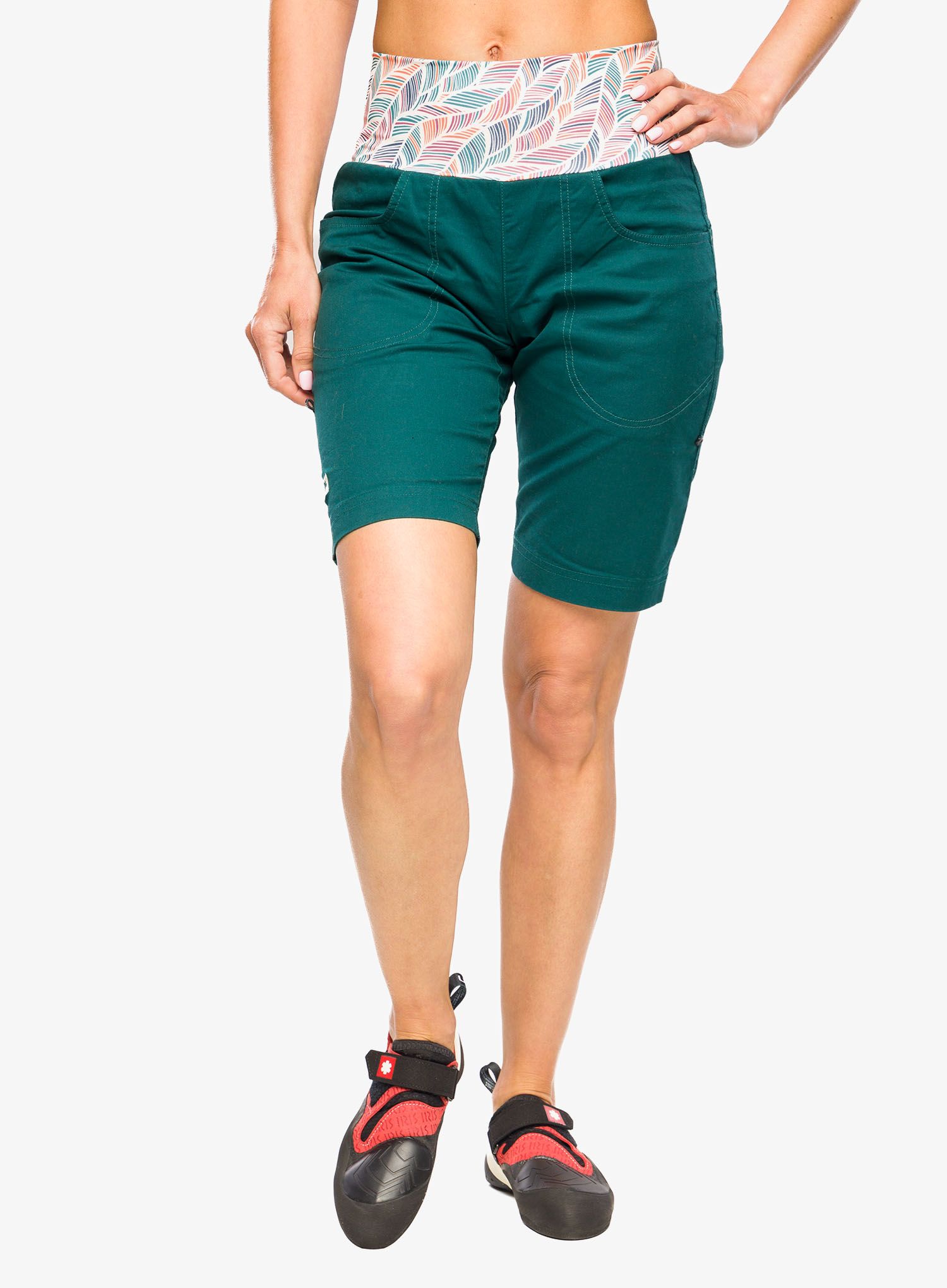 Ženske penjačke kratke hlače Ocun Sansa Shorts - green deep teal
