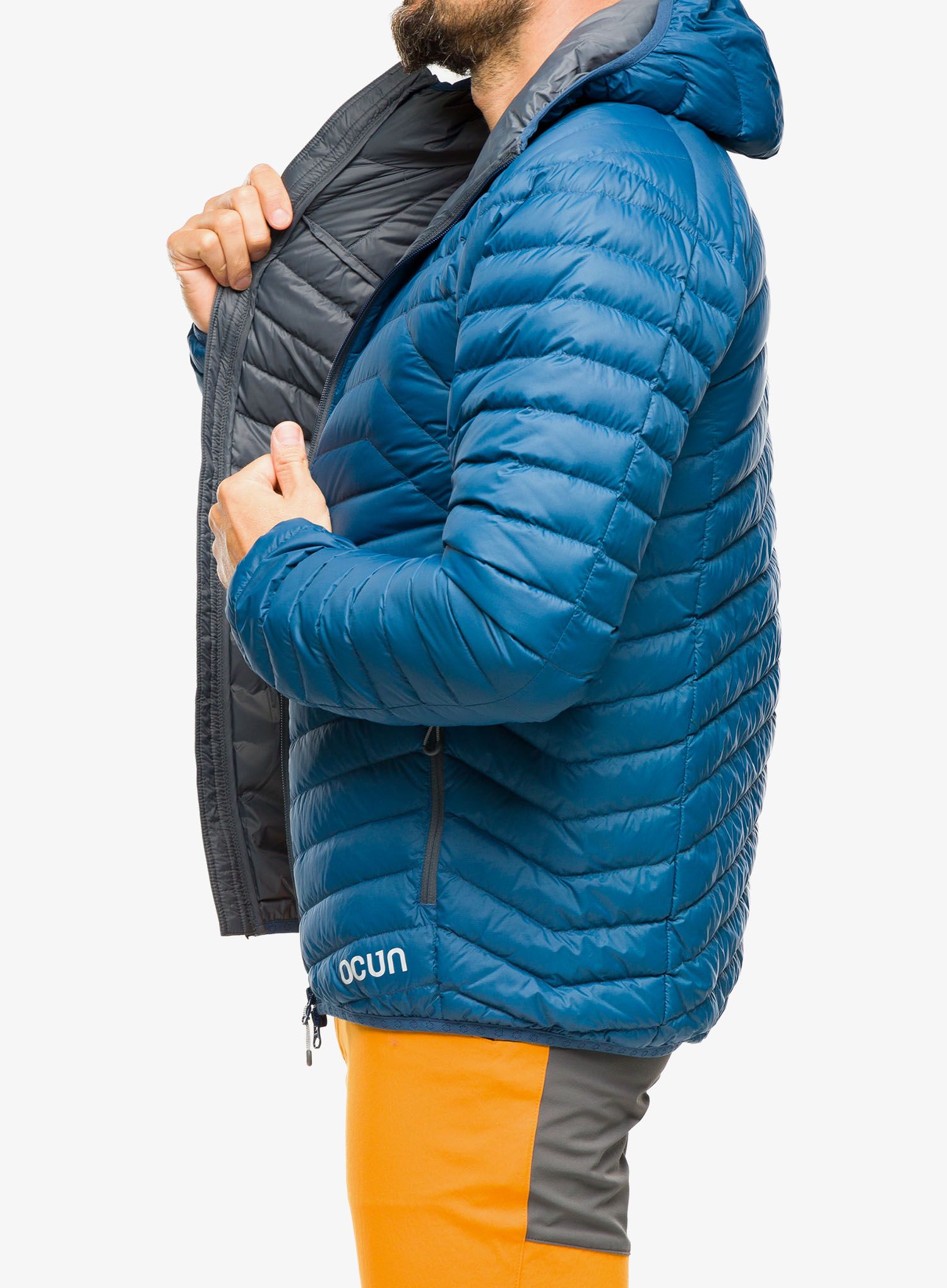 Pernata jakna Ocun Tsunami Eco - blue opal/iron gate