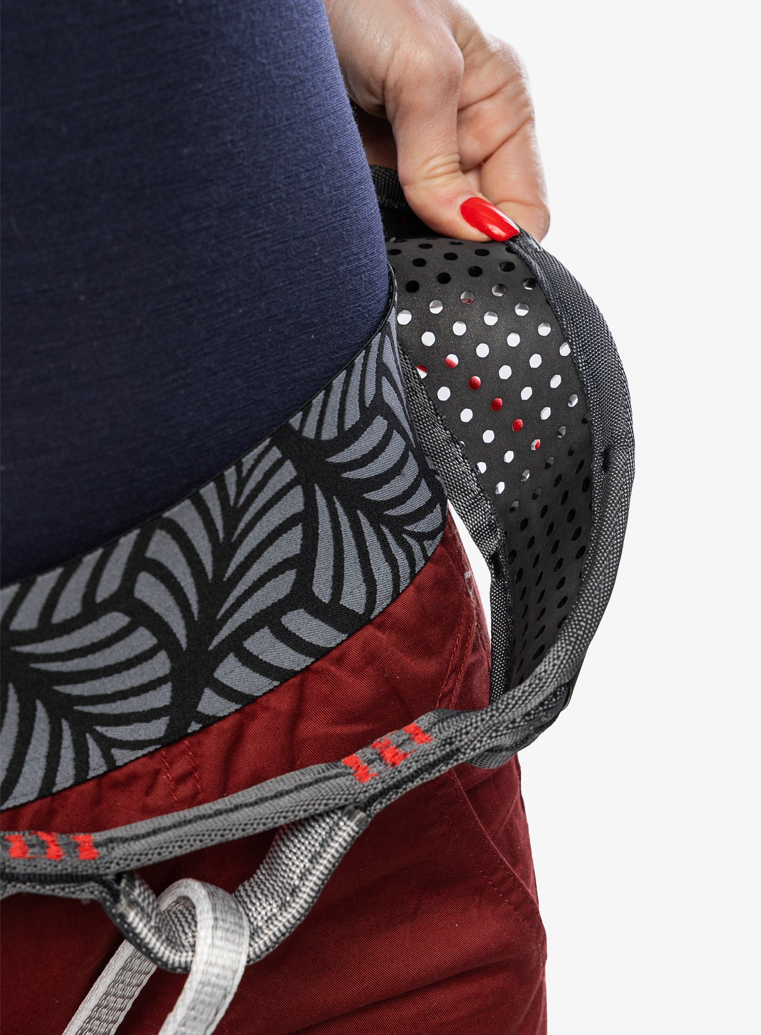 Ženski penjački pojas Ocun WeBee Lady - black/red