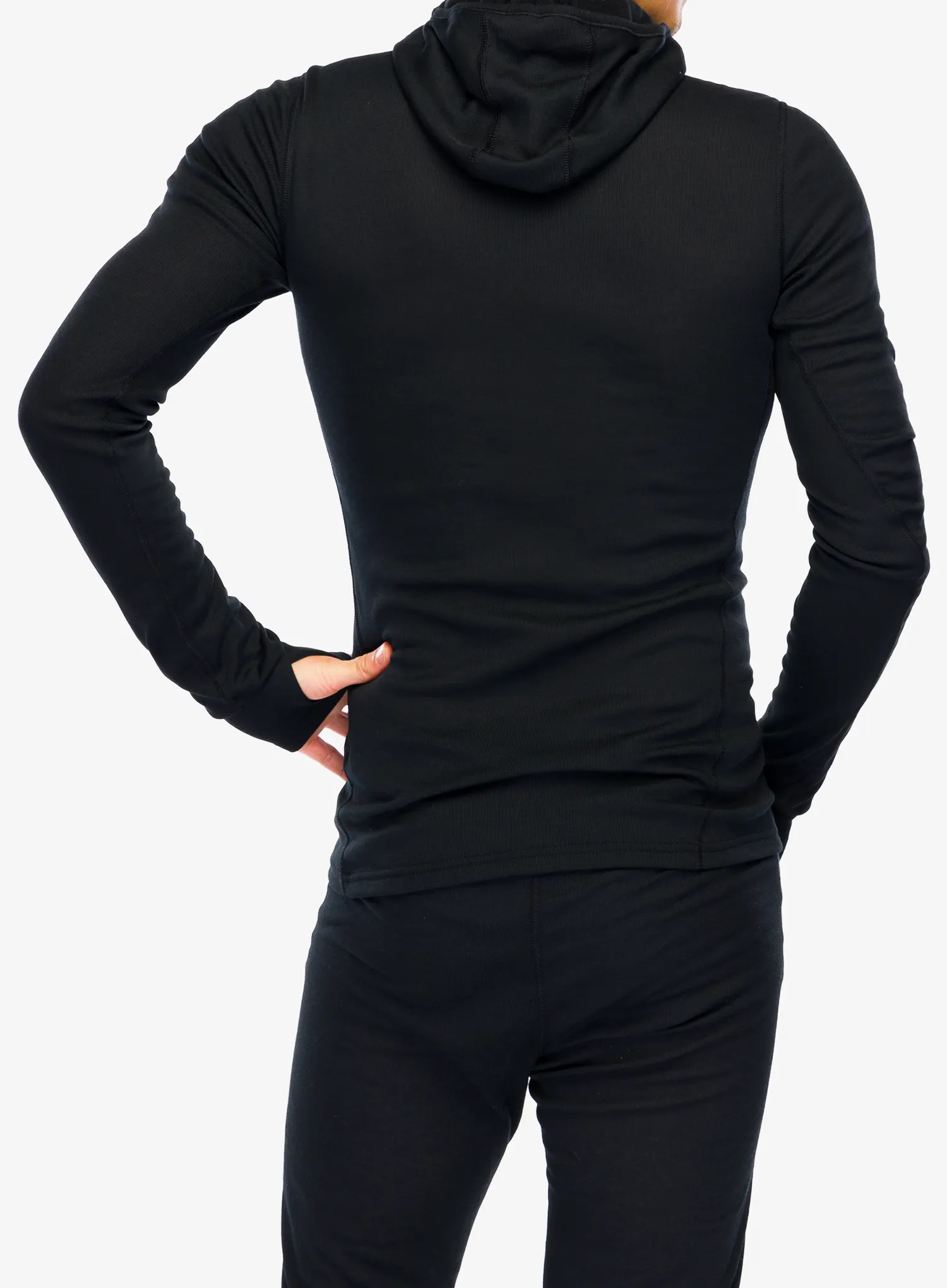 Termoaktivna dukserica Odlo Active Warm BL Top Facemask LS - black
