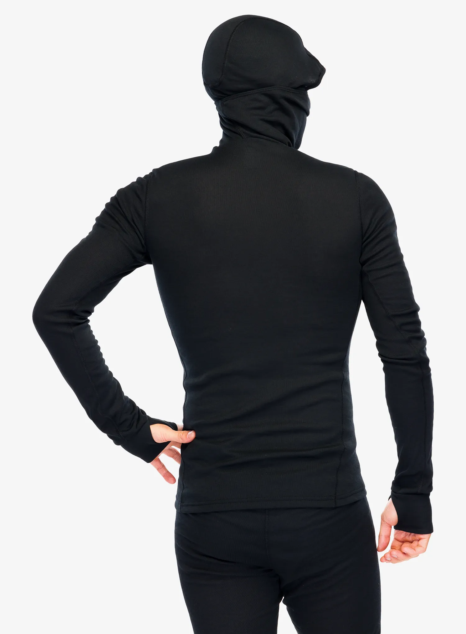Termoaktivna dukserica Odlo Active Warm BL Top Facemask LS - black