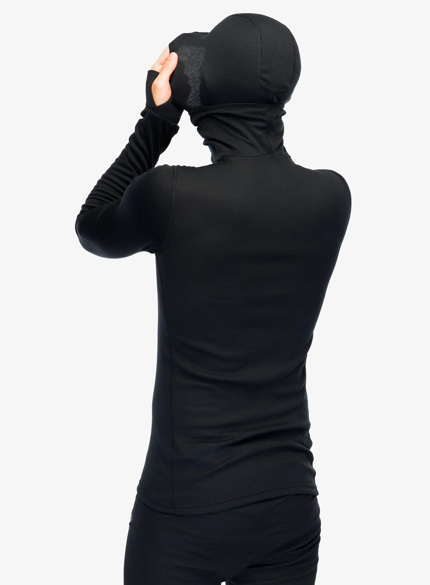 Termoaktivna dukserica Odlo Active Warm BL Top Facemask LS - black