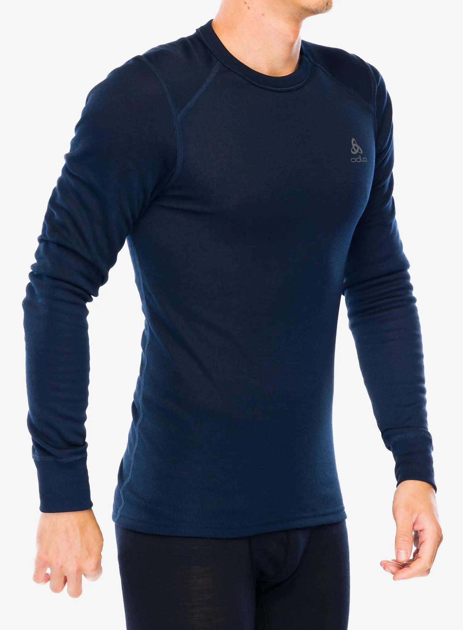 Termoaktivna dukserica Odlo Active Warm Eco BL Top Crew Neck LS - dark sapphire