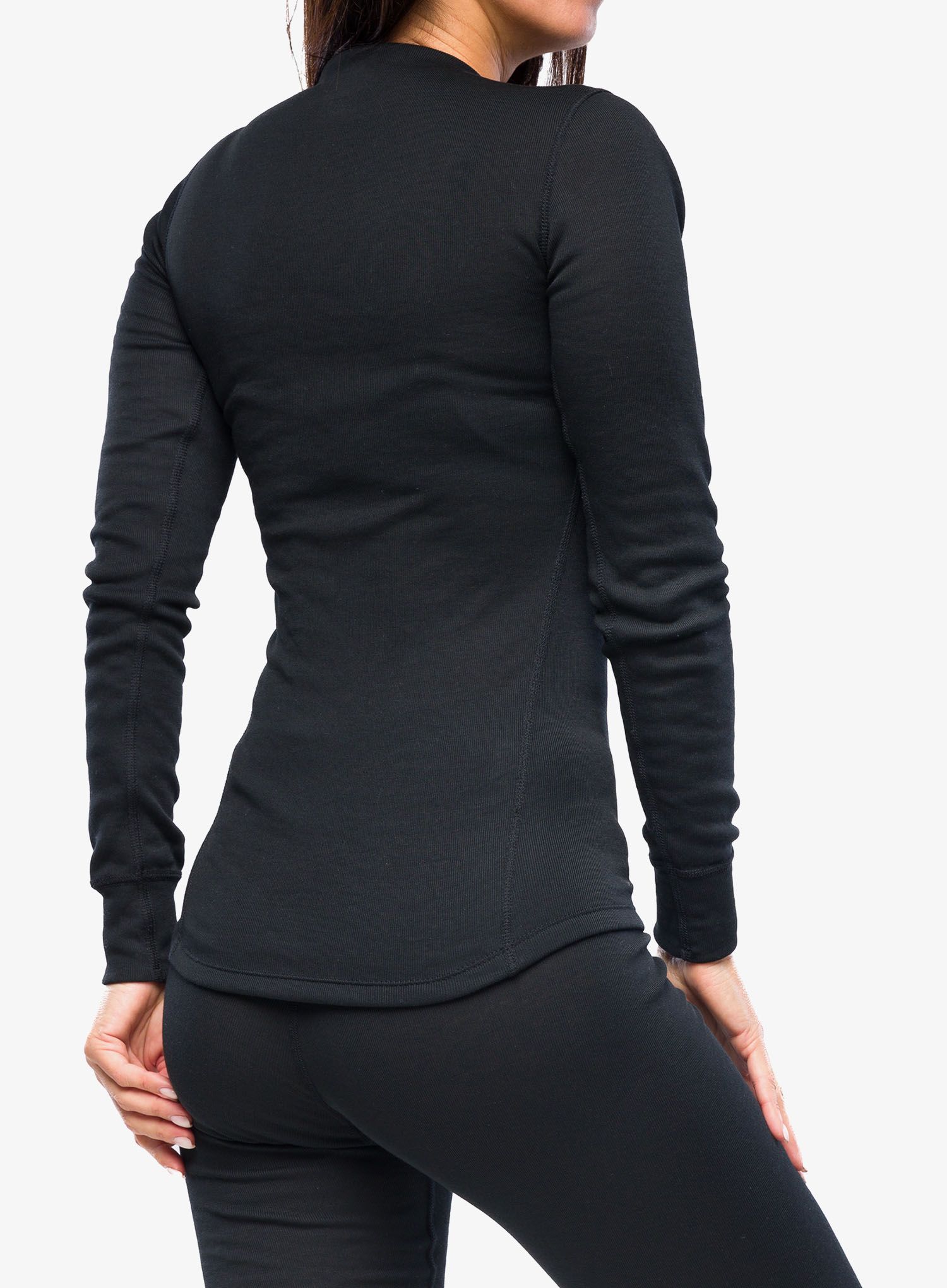 Ženska termoaktivna dukserica Odlo Active Warm Eco BL Top Crew Neck LS - black