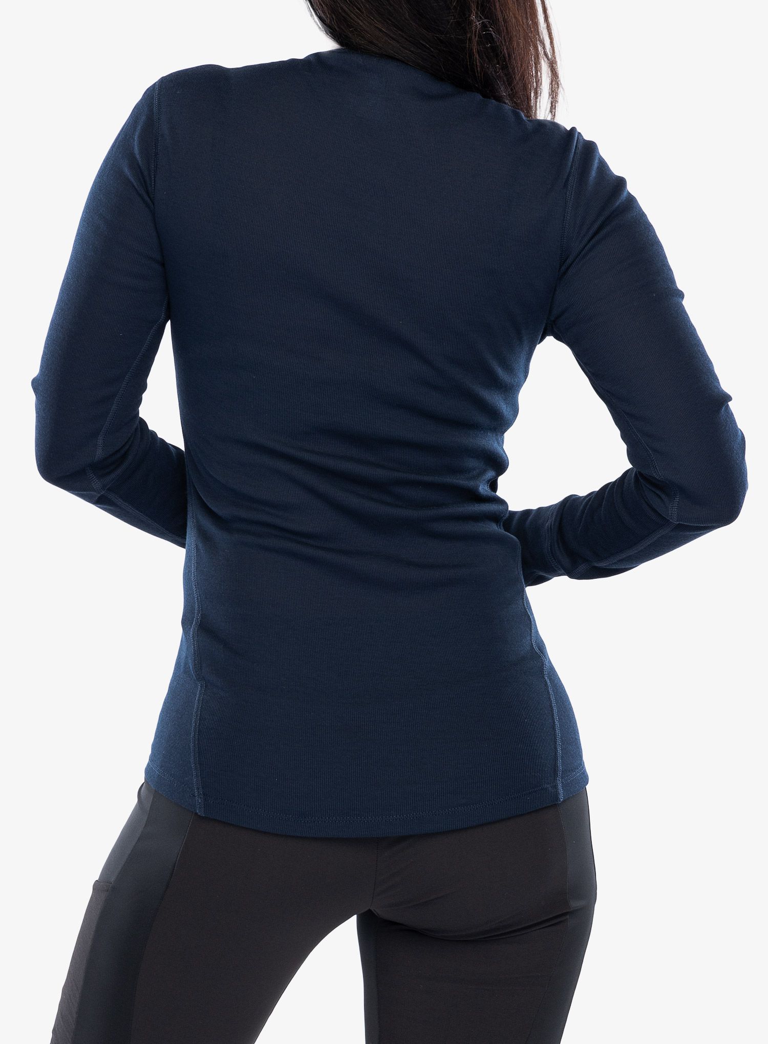 Ženska termoaktivna dukserica Odlo Active Warm Eco BL Top Crew Neck LS - dark sapphire