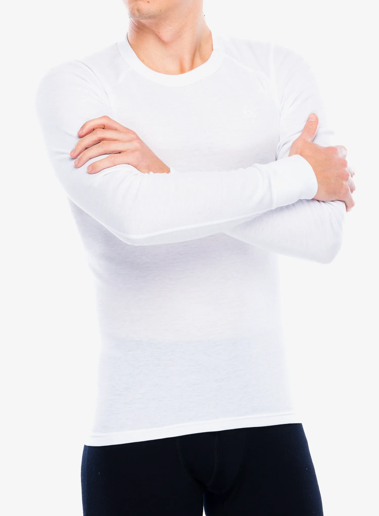 Termoaktivna dukserica Odlo Active Warm Eco BL Top Crew Neck LS - white