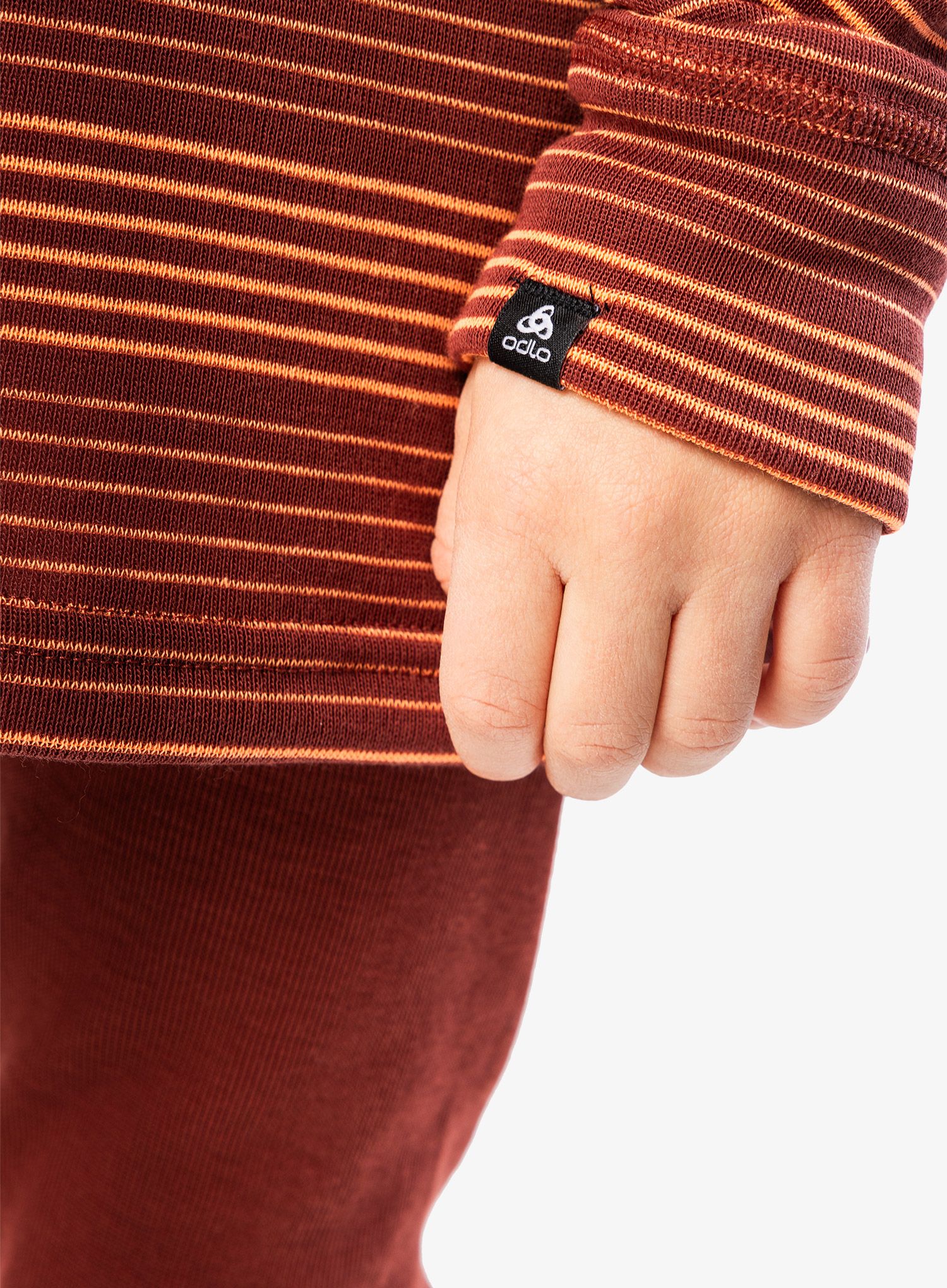 Dječje termo donje rublje Odlo Active Warm Eco Set Set Long - spiced apple/live wire