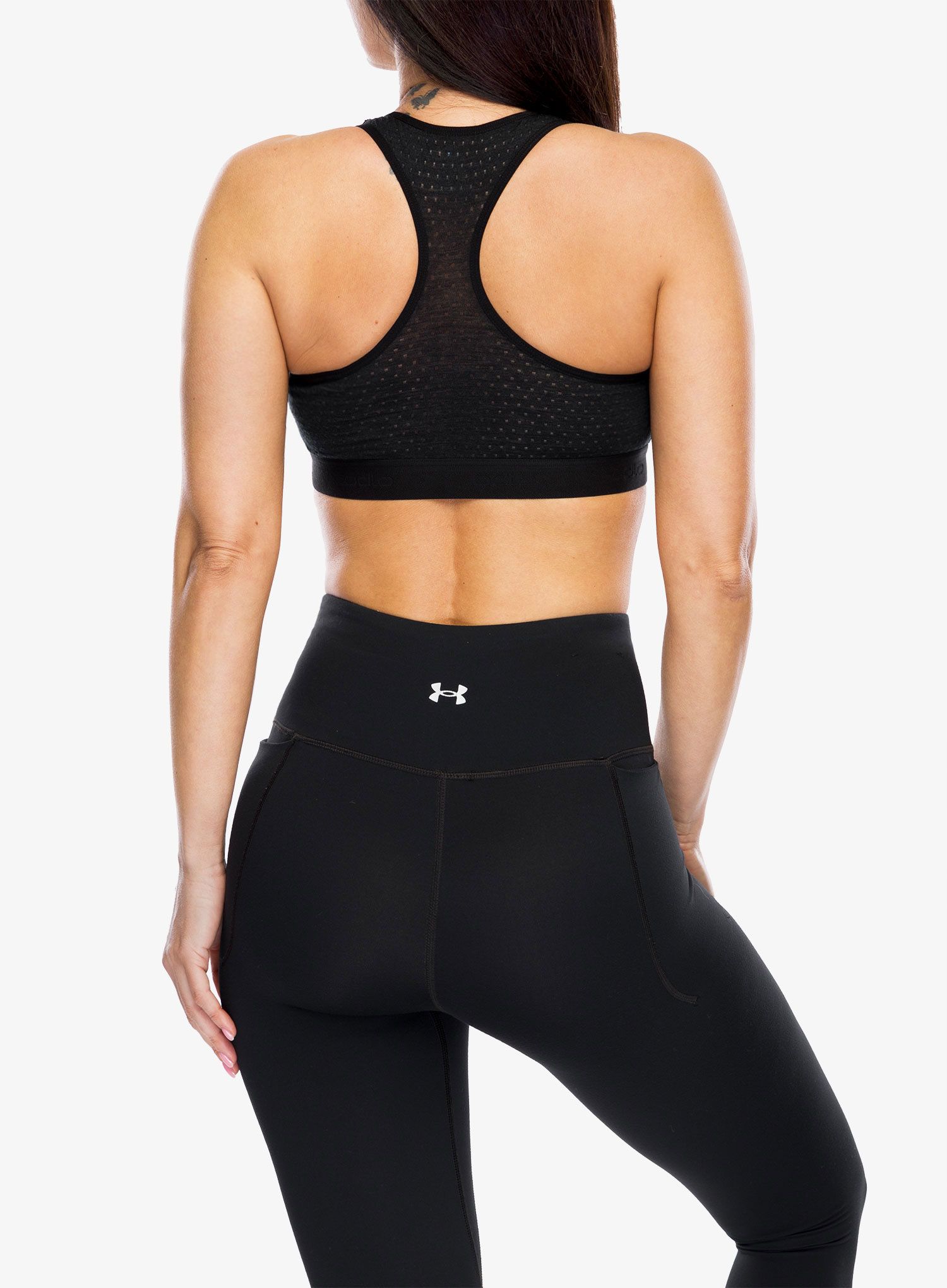 Sportski grudnjak Odlo Ascent PW Medium Sport Bra - black
