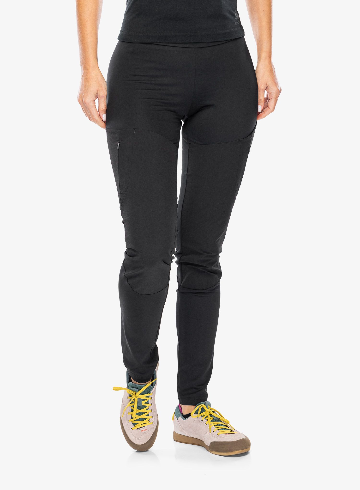 Ženske tajice Odlo Ascent Tights  - black