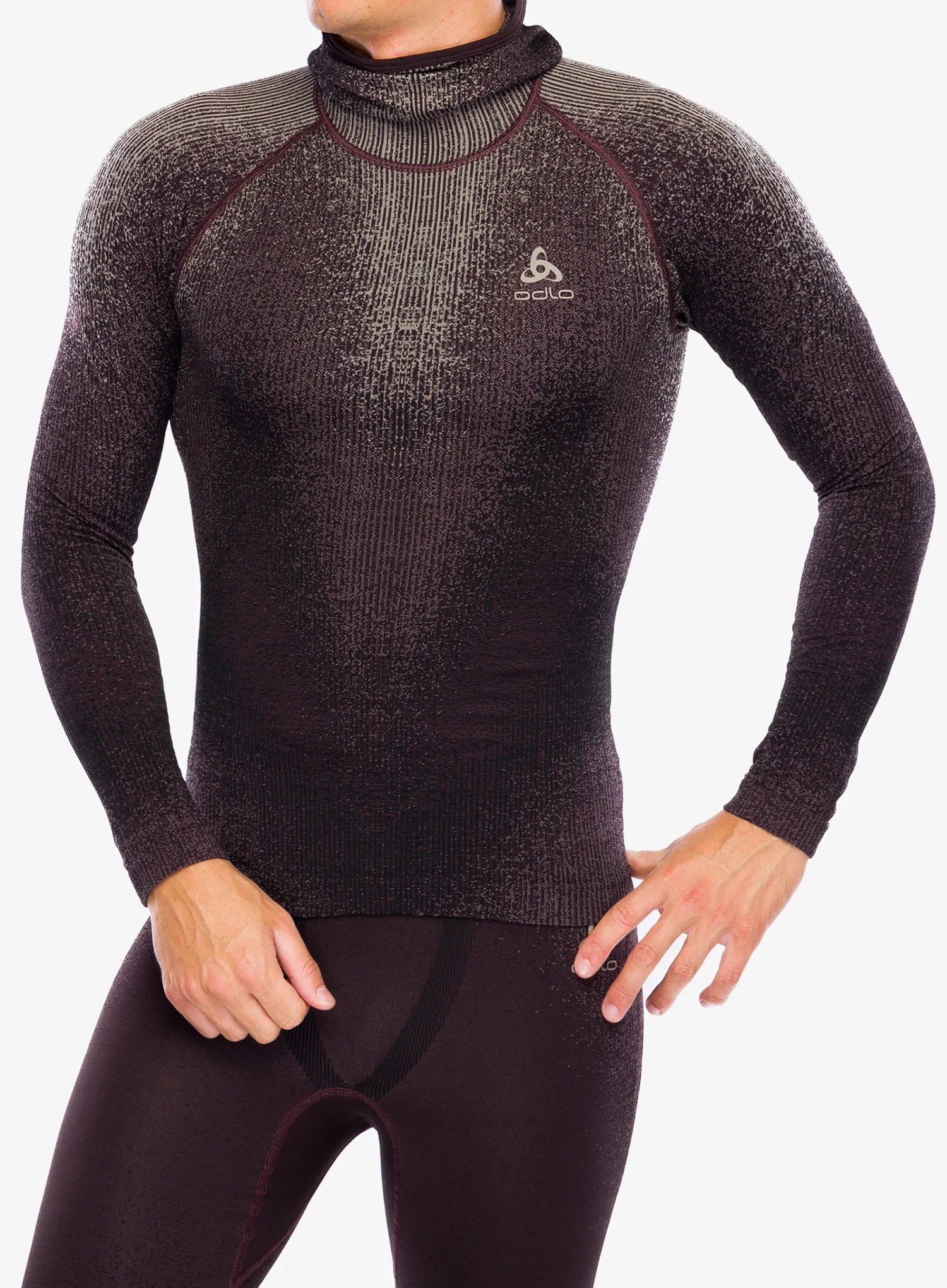 Termoaktivna dukserica Odlo Blackcomb Eco BL Top Facemask LS