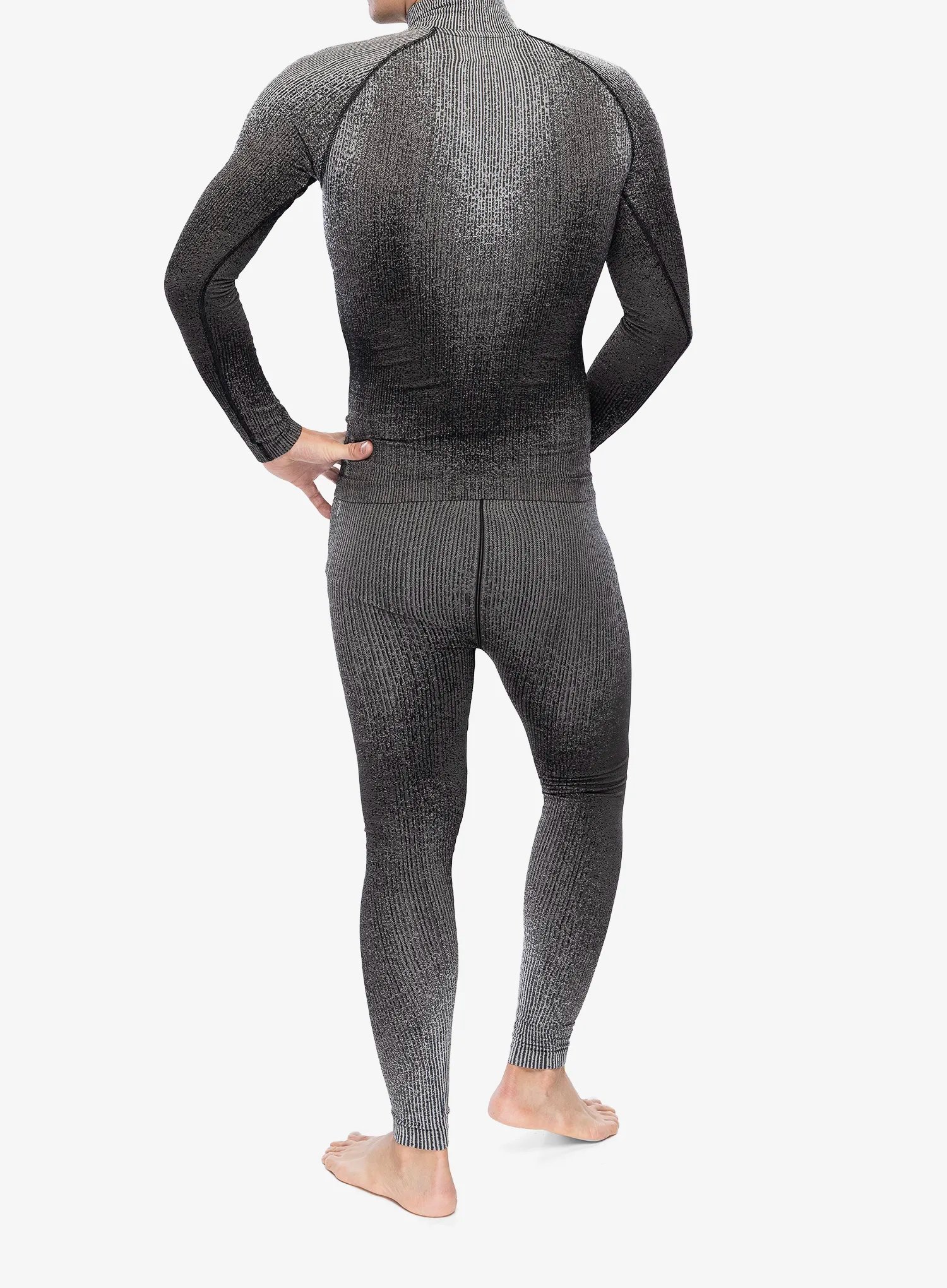 Termoaktivna dukserica Odlo Blackcomb Eco BL Top Turtle Neck LS Half Zip - black