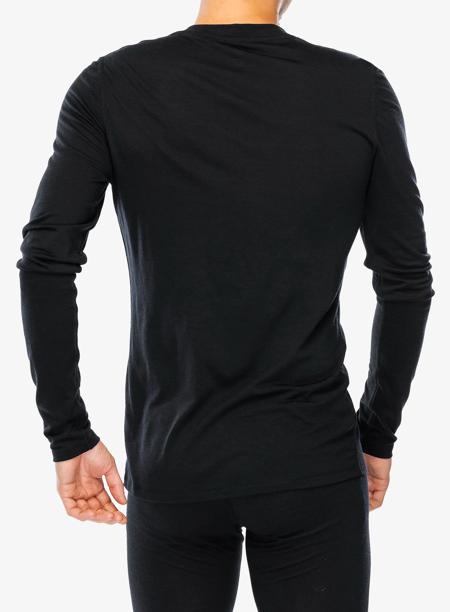 Termoaktivna dukserica Odlo Merino 160 BL Top Crew Neck LS - black