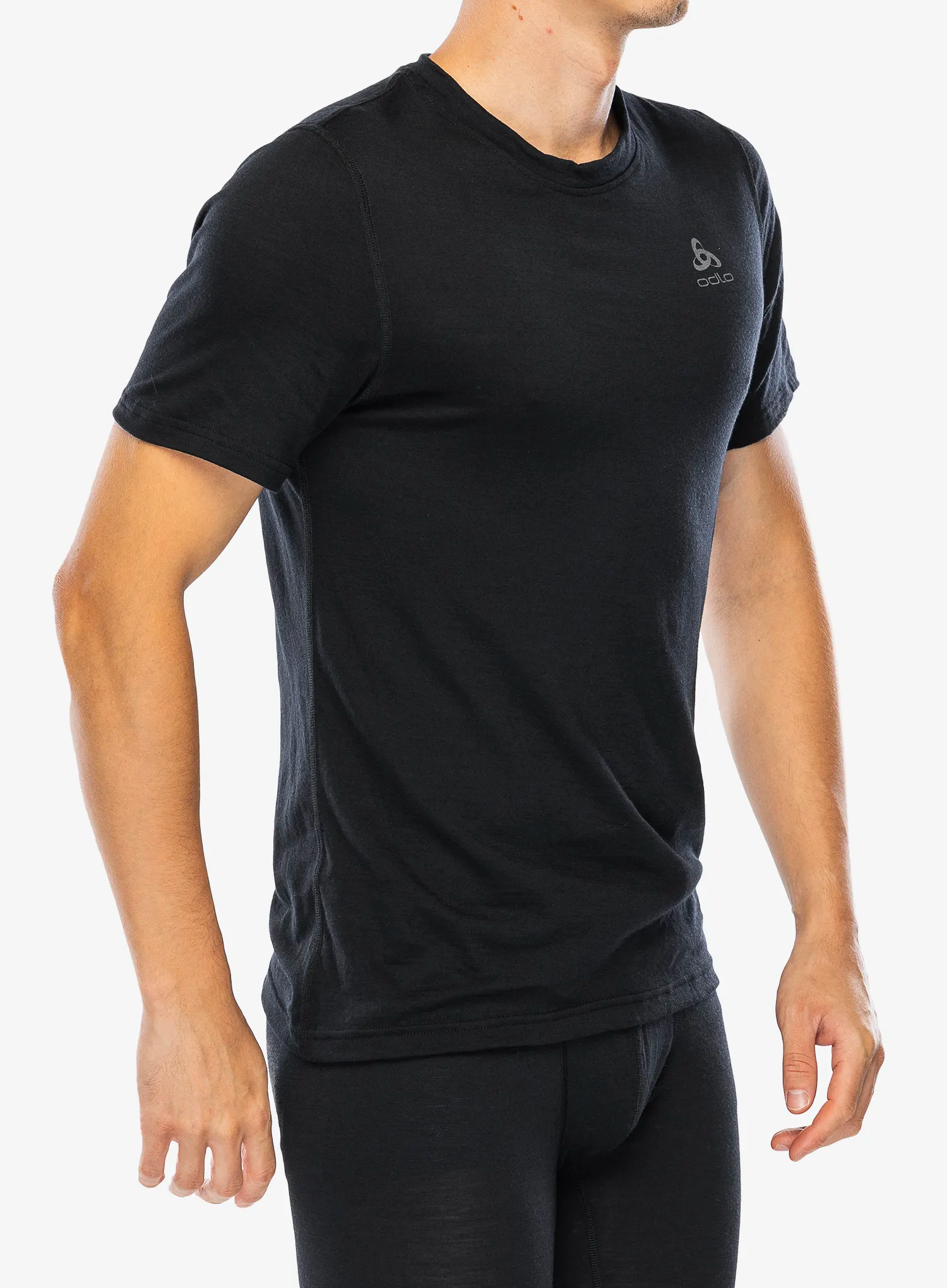 Termo majica Odlo Merino 160 BL Top Crew Neck SS - black