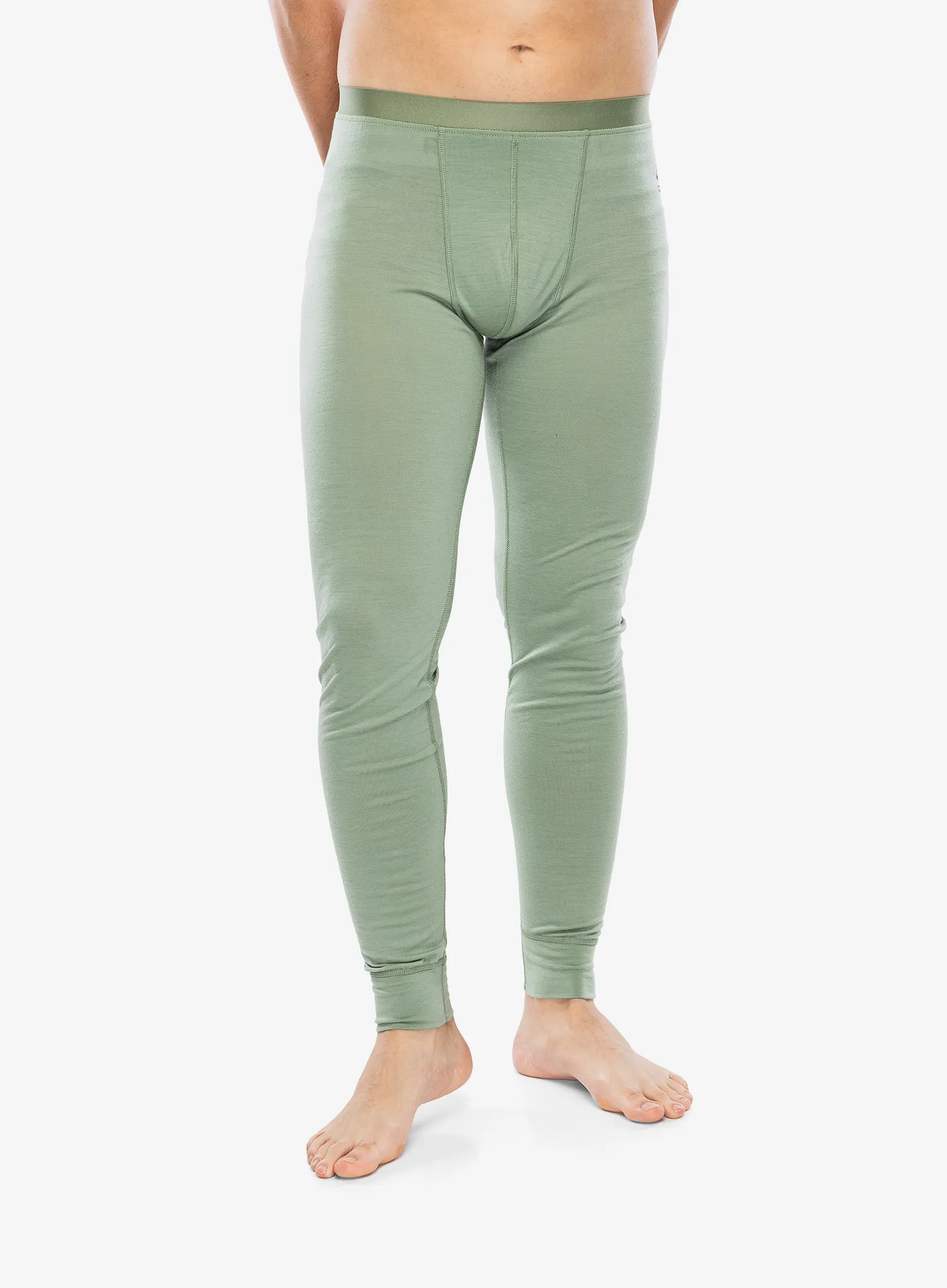 Termo tajice Odlo Merino 200 BL Bottom Long - matte green