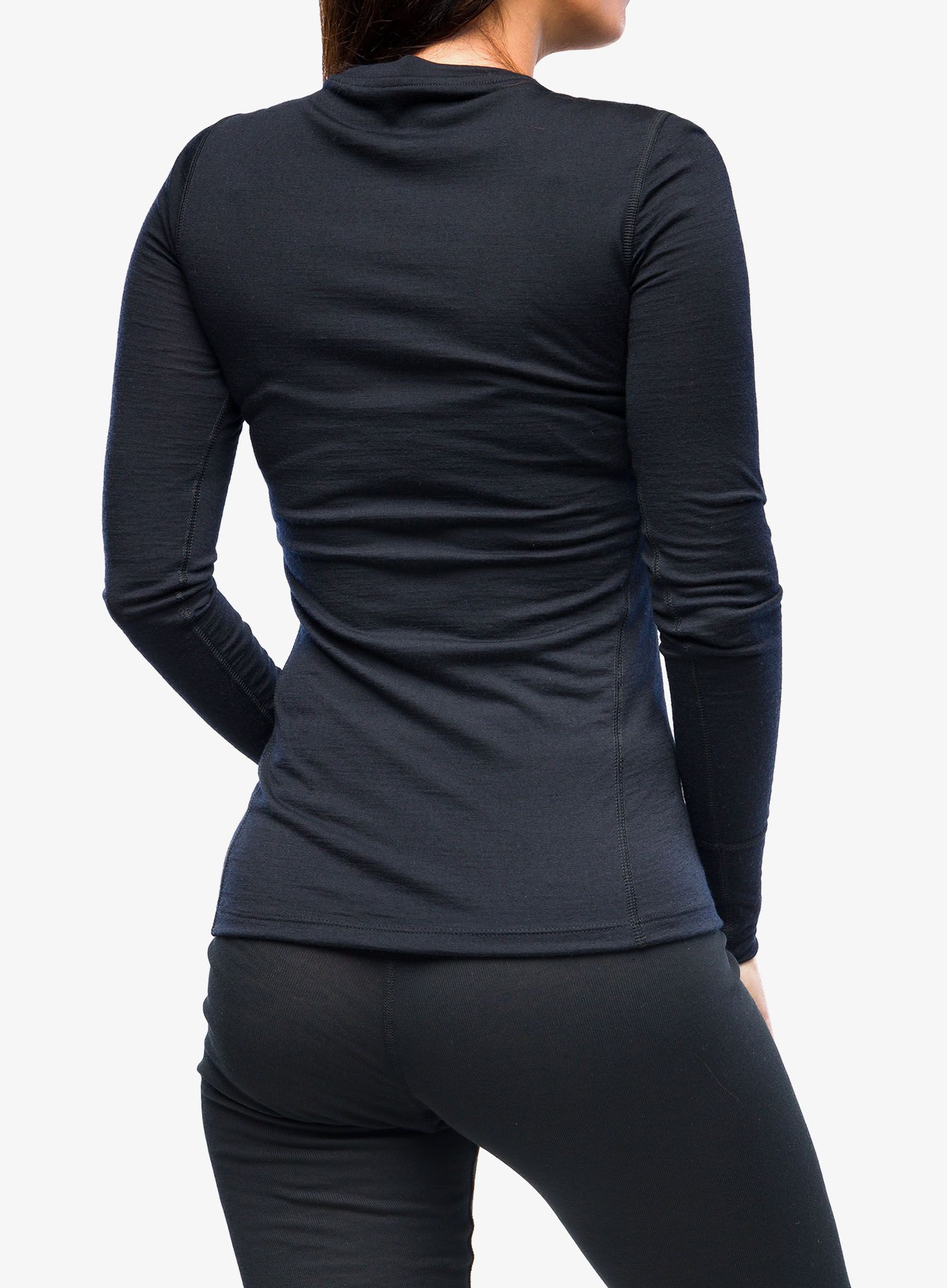 Ženska termoaktivna dukserica Odlo Merino 200 BL Top Crew Neck LS - black