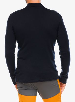 Termoaktivna dukserica Odlo Merino 260 BL Top Turtle Neck LS Half Zip - black