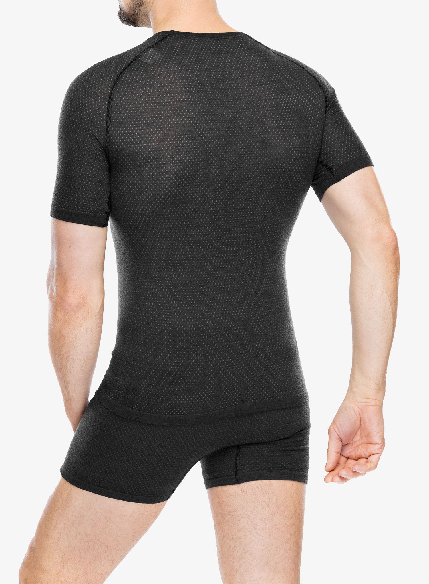Termo majica Odlo Merino PW 140 Seamless BL Top Crew Neck SS - black